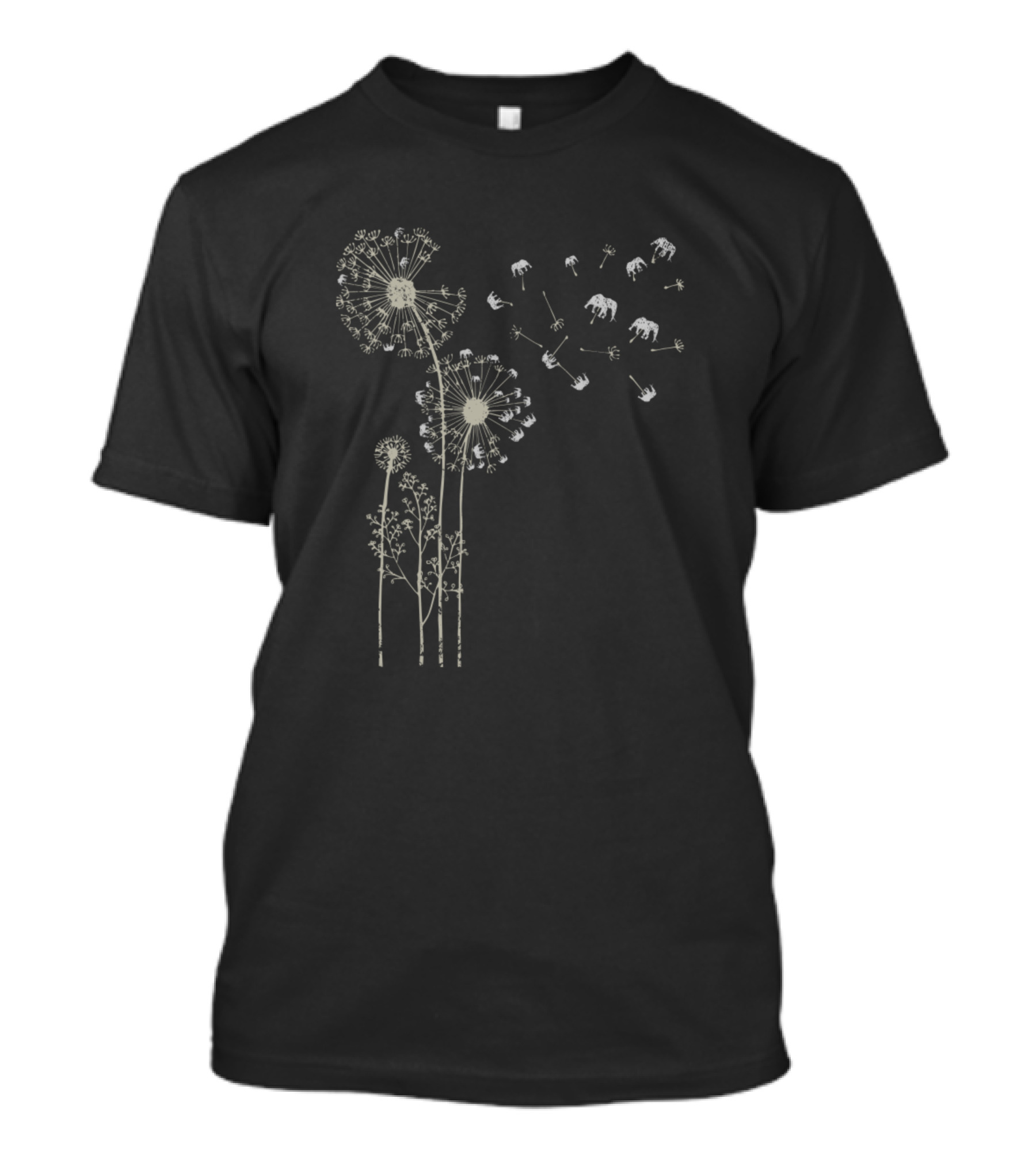 Elephant Dandelion Africa Serenade T-Shirt
