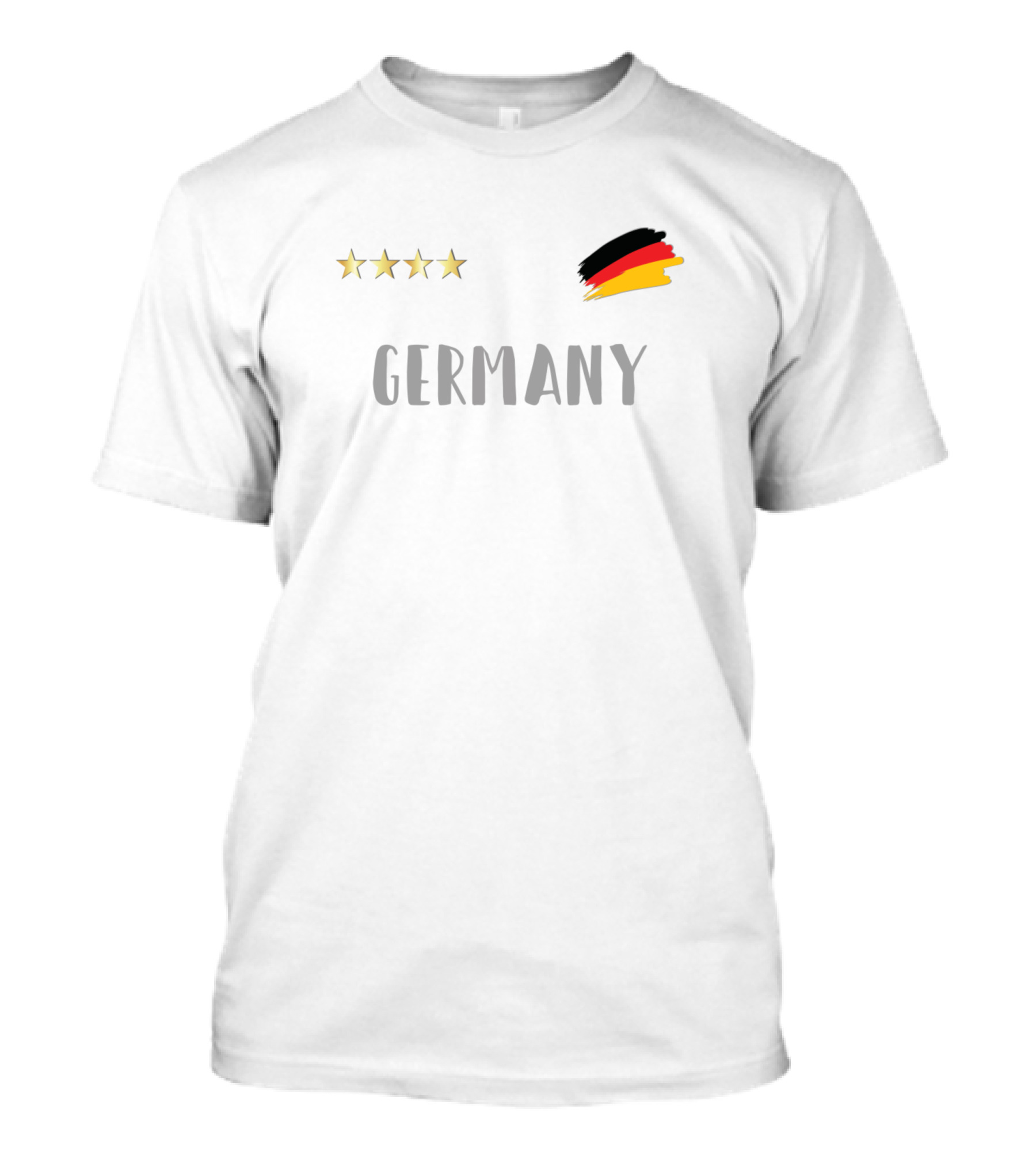 Germany Soccer Flag Stars Fan T-Shirt