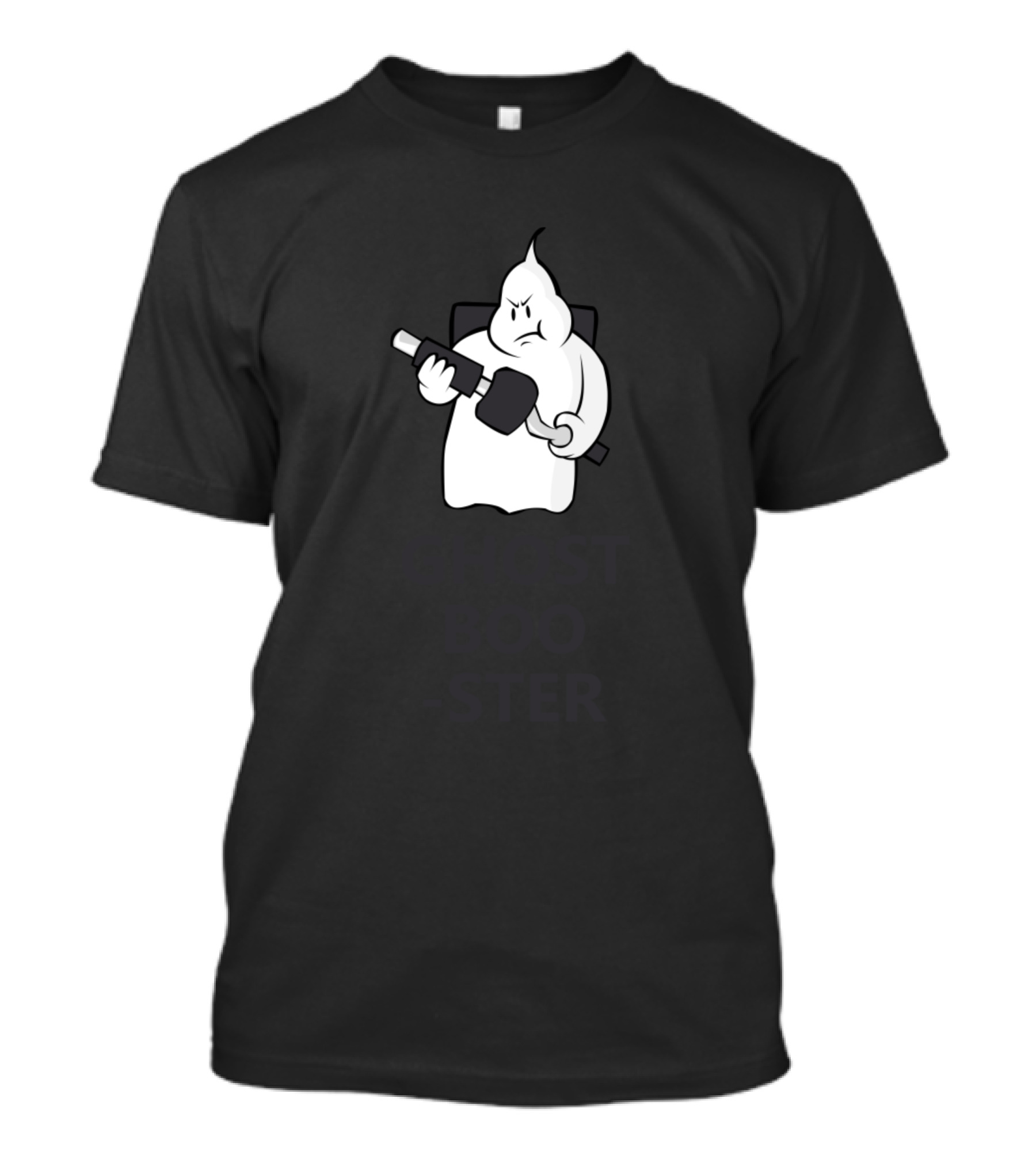 Ghostboo Ster Ghostbuster Parody Ghost With Backpack T-Shirt