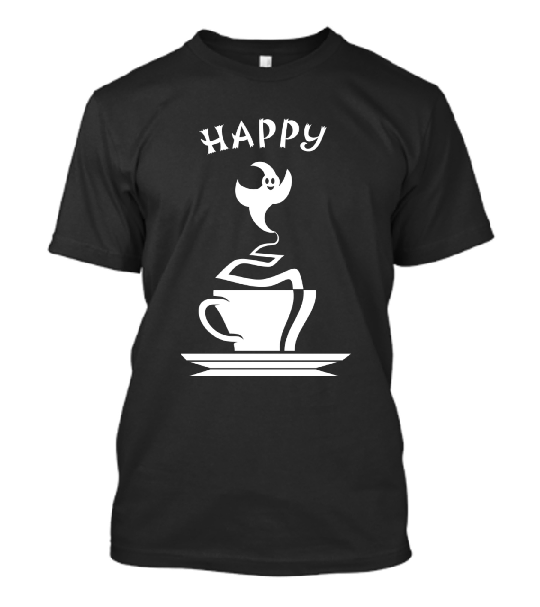 Happy Ghostly Halloween Coffee Cup T-Shirt