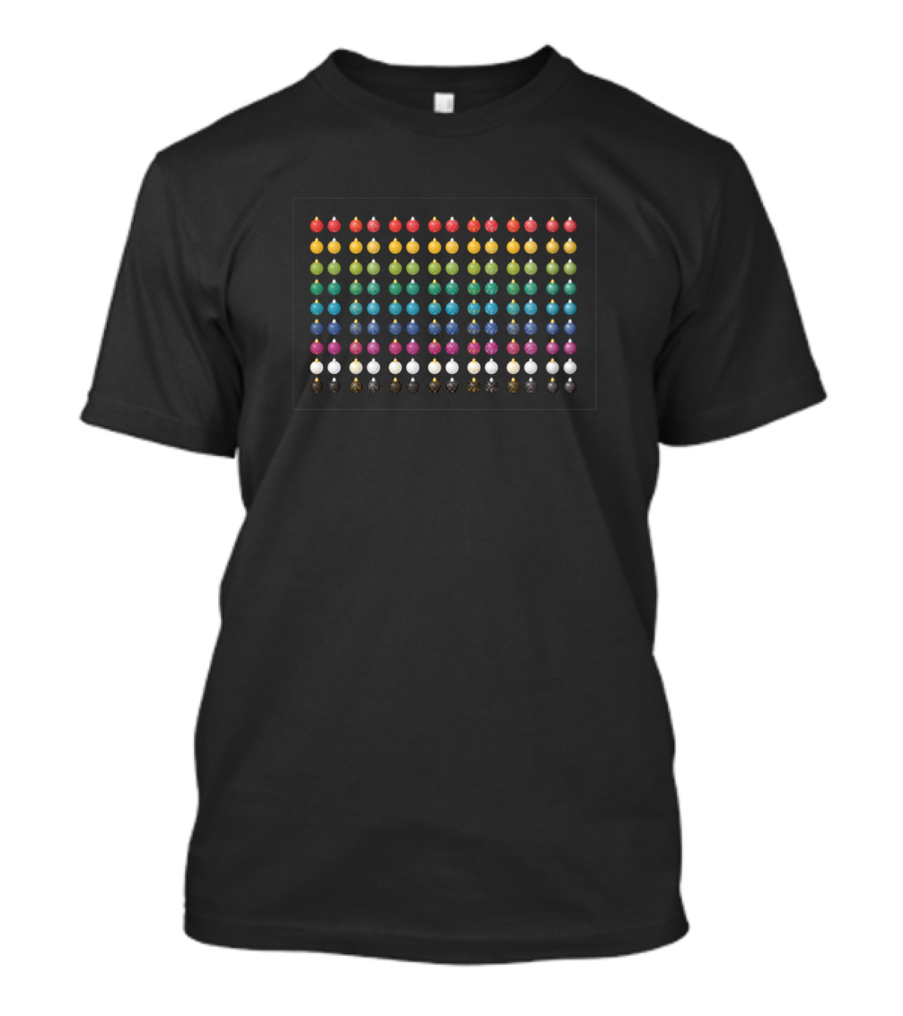 Pride Equality Rainbow Christmas Ornaments Colorful Holiday Balls T-Shirt