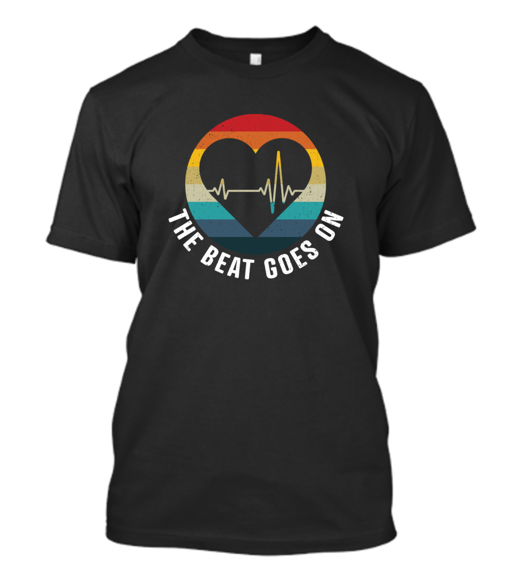 The Beat Goes On Heartbeat Heart Attack Survivor Get Well T-Shirt