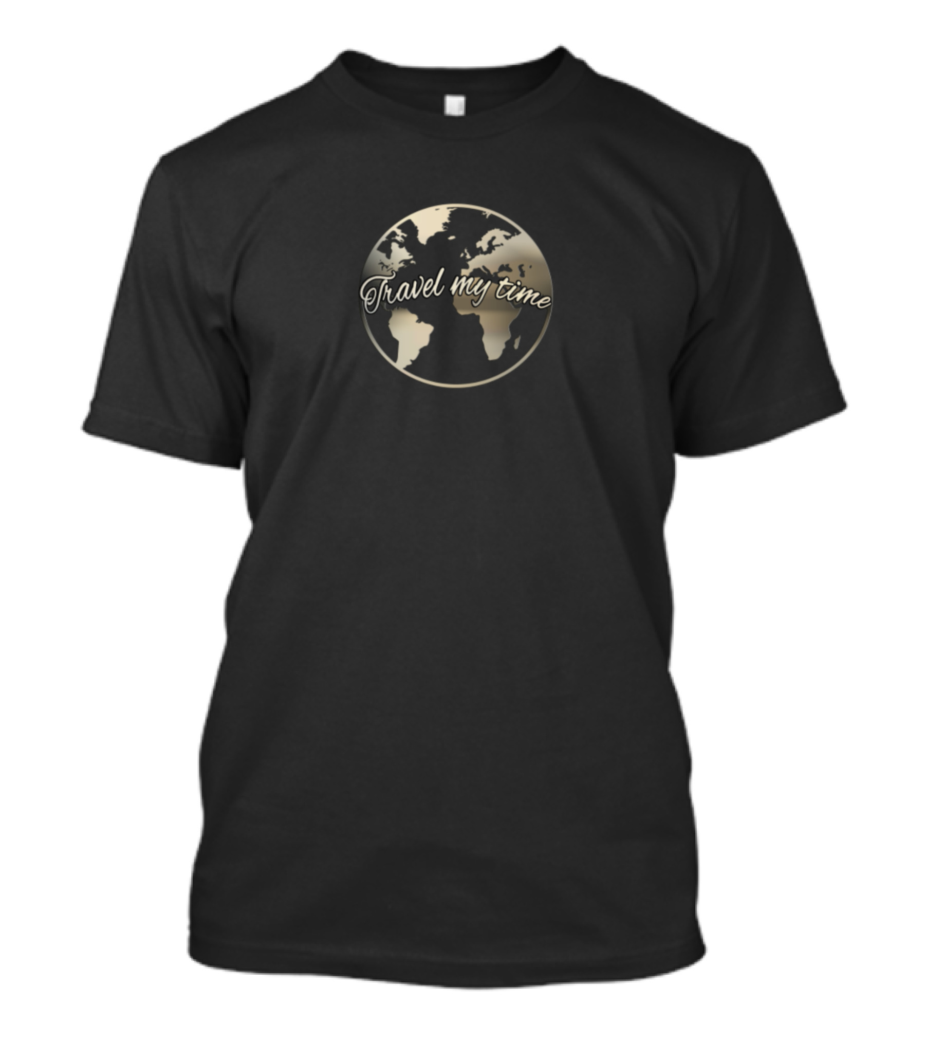 Travel My Time World Map Globe T-Shirt