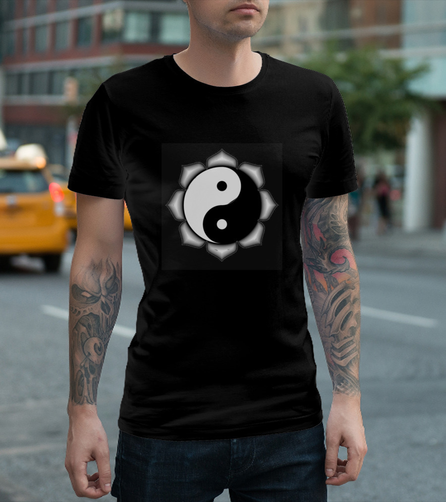 Yin Yang Lotus T-Shirt