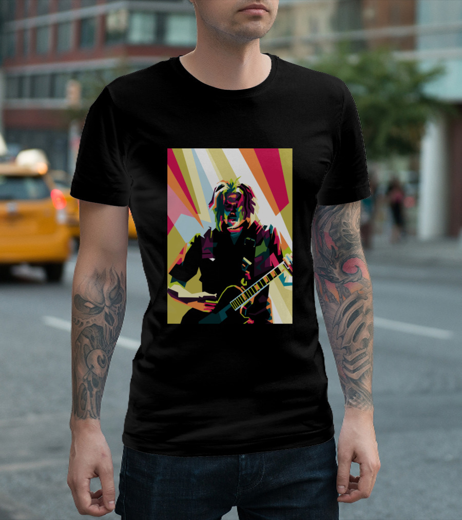 Adam Jones Colorful Guitar T-Shirt