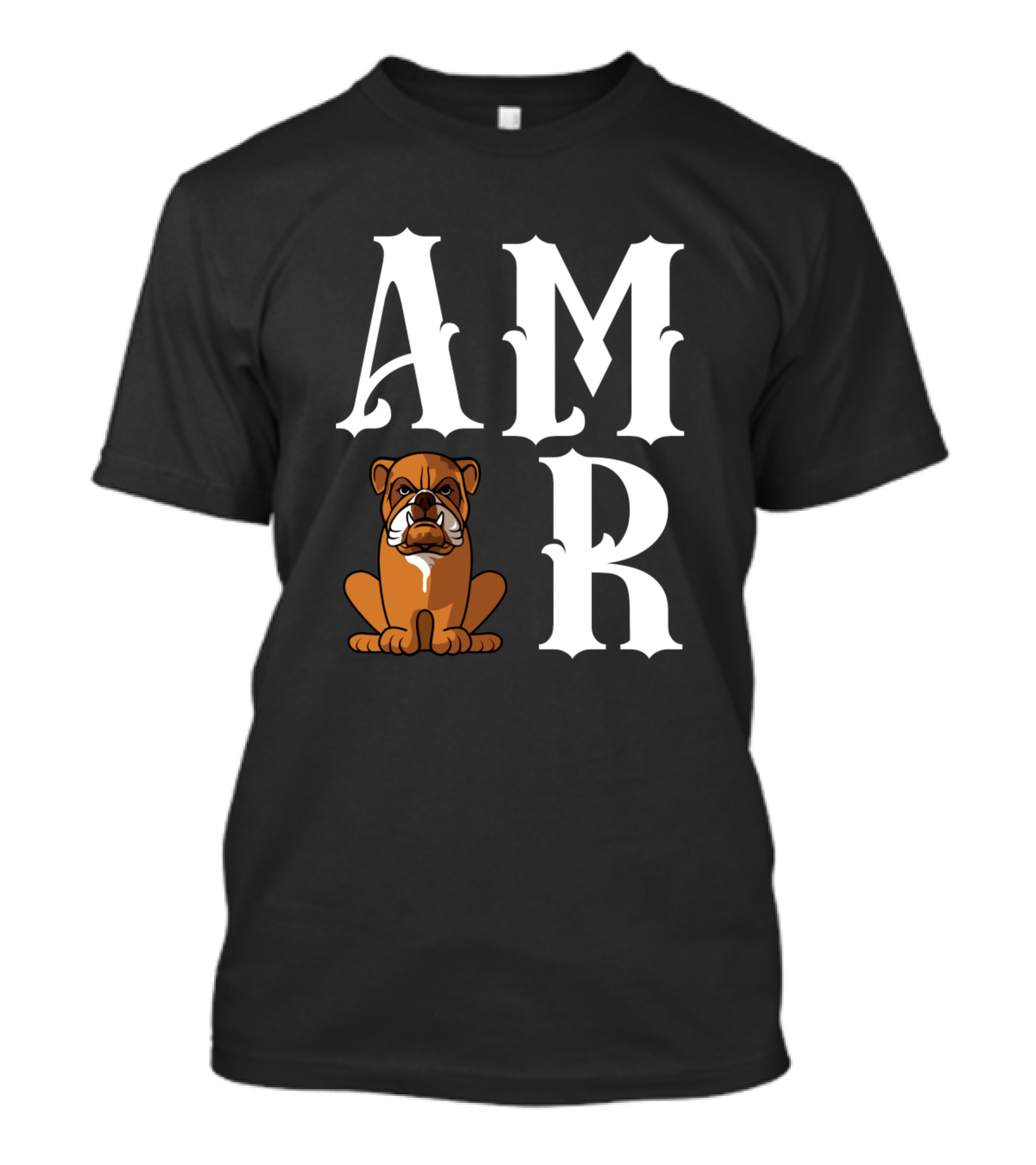 Amor Dog Mom Dog Dad Bulldog Dog Love T-Shirt