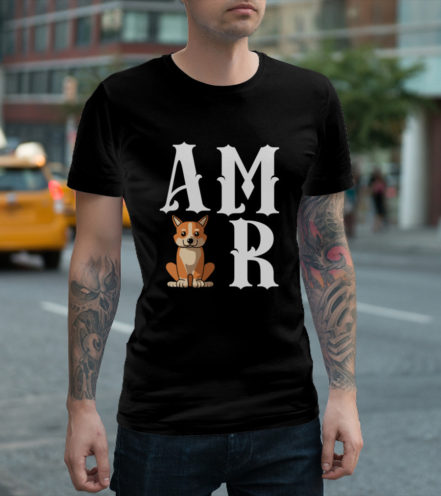 Dog Mom Dog Dad Welsh Corgi AMR Dog Love T-Shirt