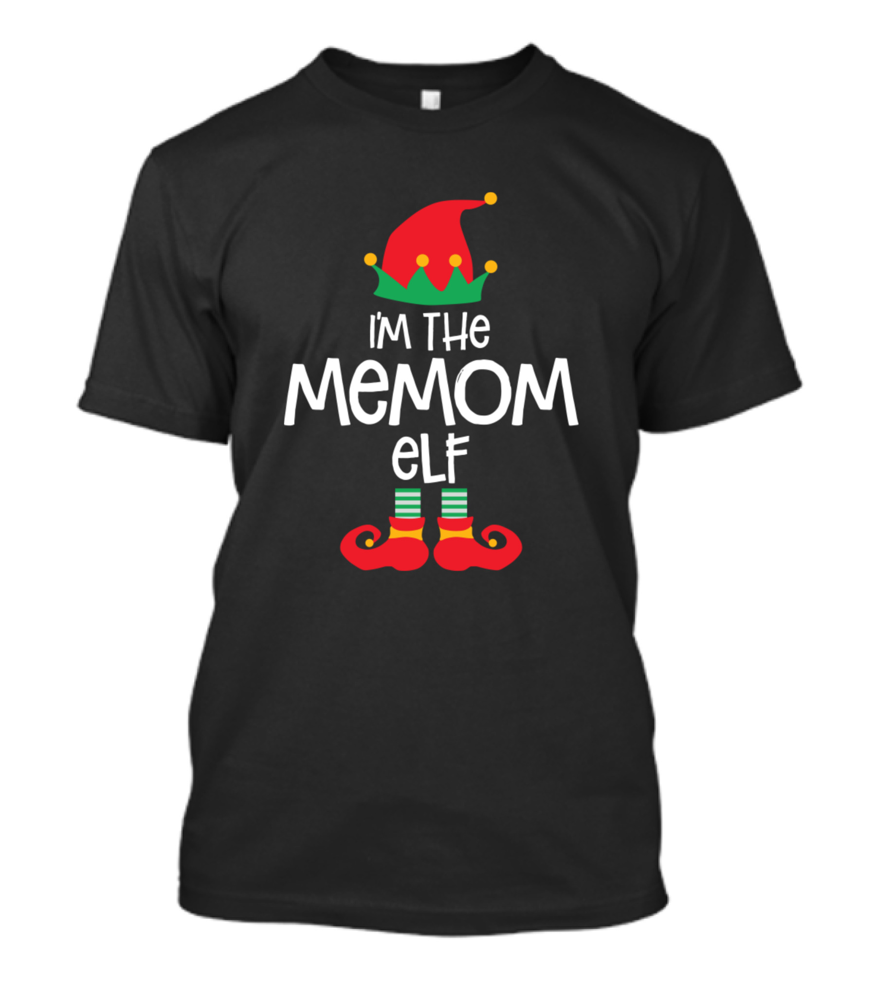 I'm The Memom Elf Christmas Family Holiday Cheer T-Shirt