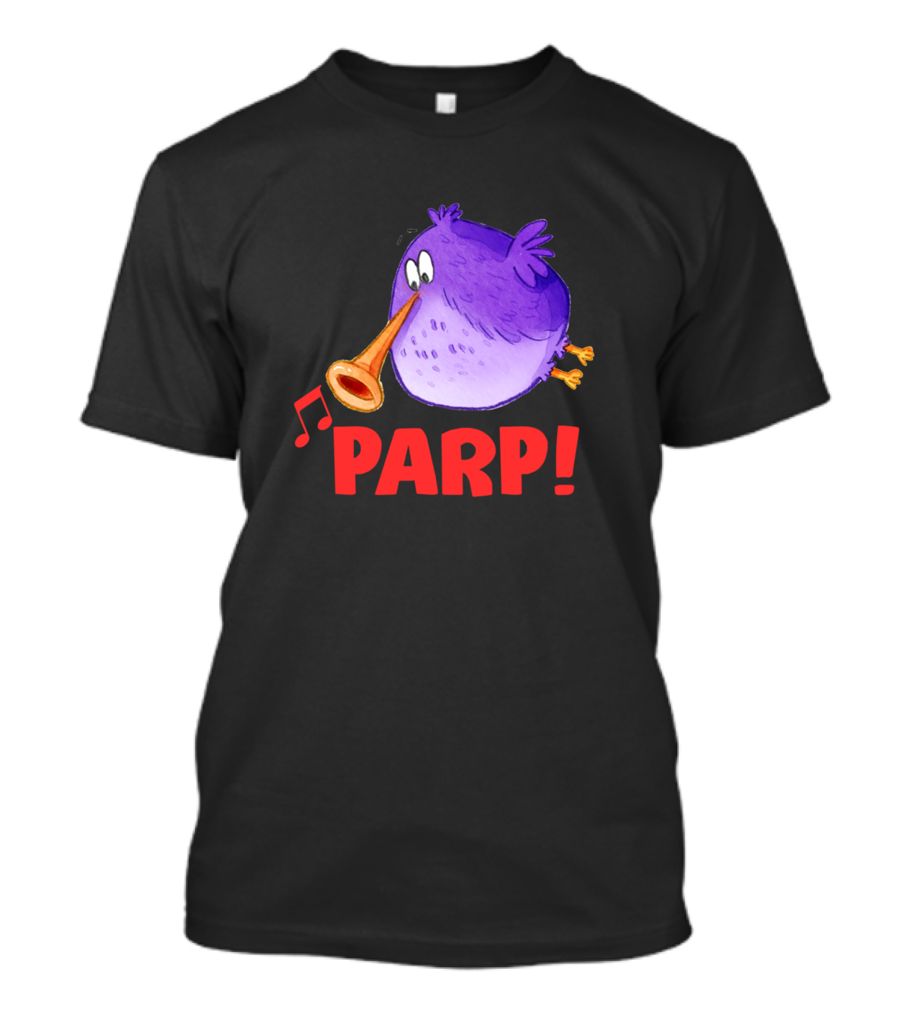 Parp Musical Bird With Trumpet And Note T-Shirt
