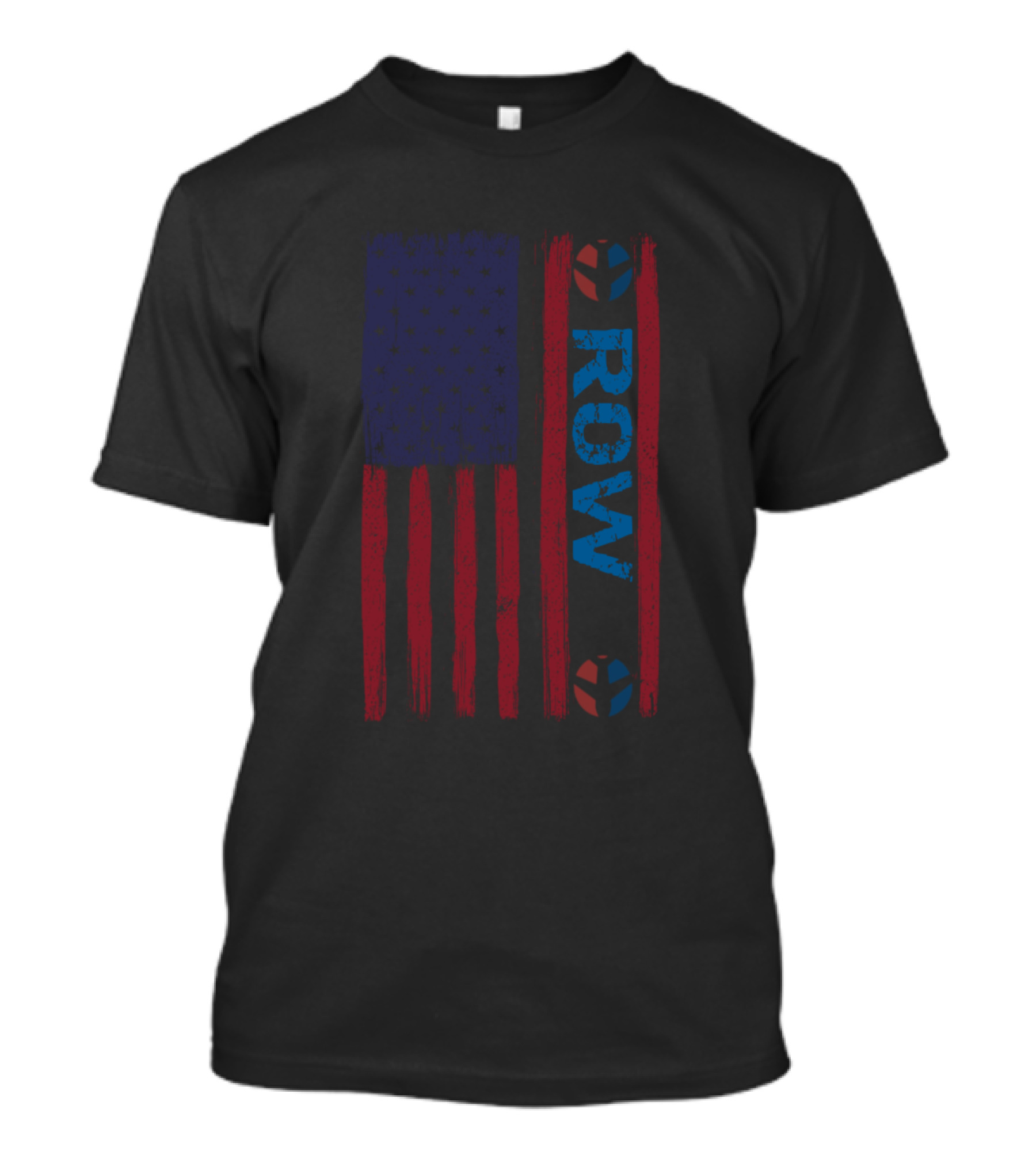 ROW Roswell Industrial Air Center Airport American Flag T-Shirt