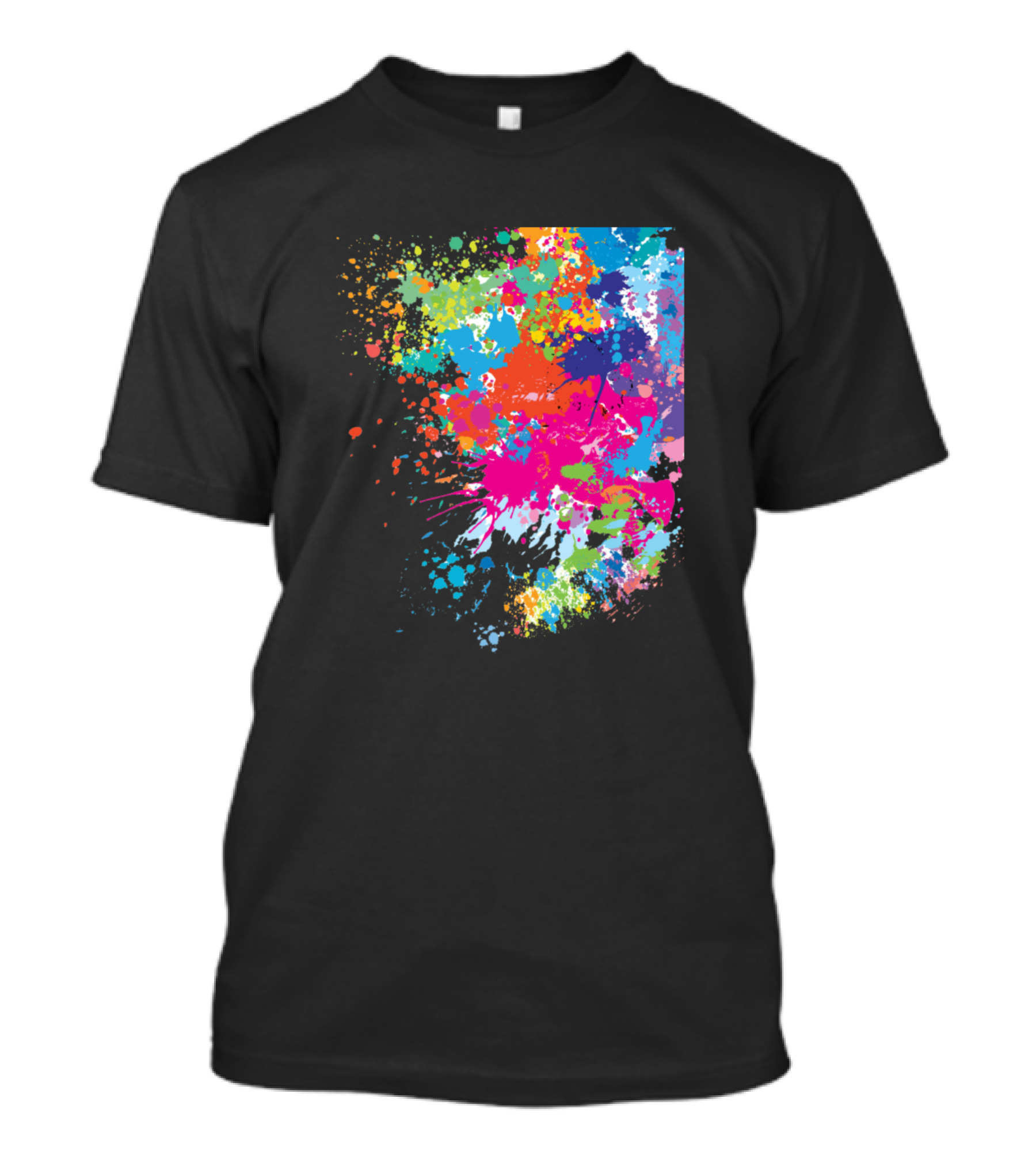 Splash Multicolored Paint Splatter Spectrum T-Shirt