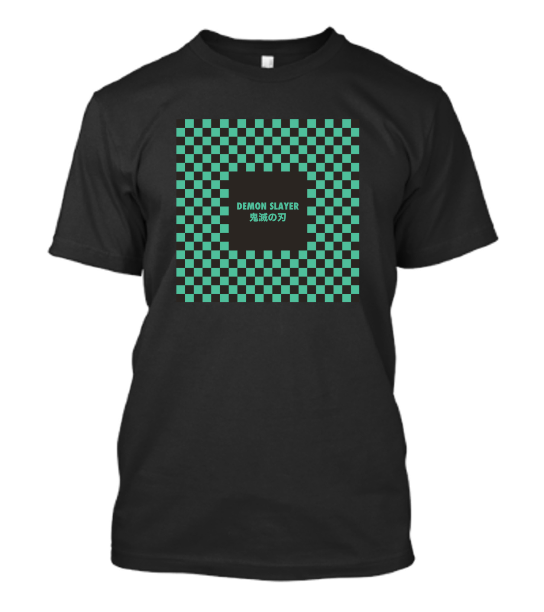 Demon Slayer Tanjiro Checkered T-Shirt