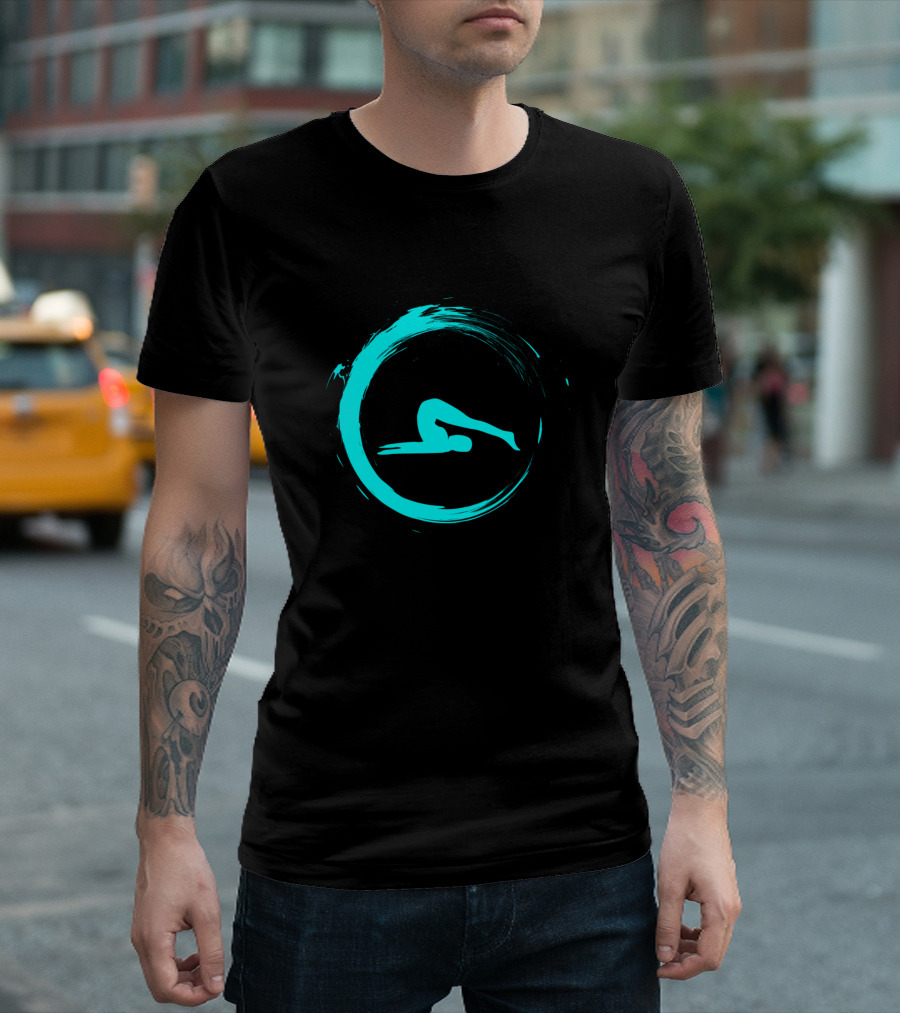 Yoga Relax Body Fitness Enso Pose T-Shirt
