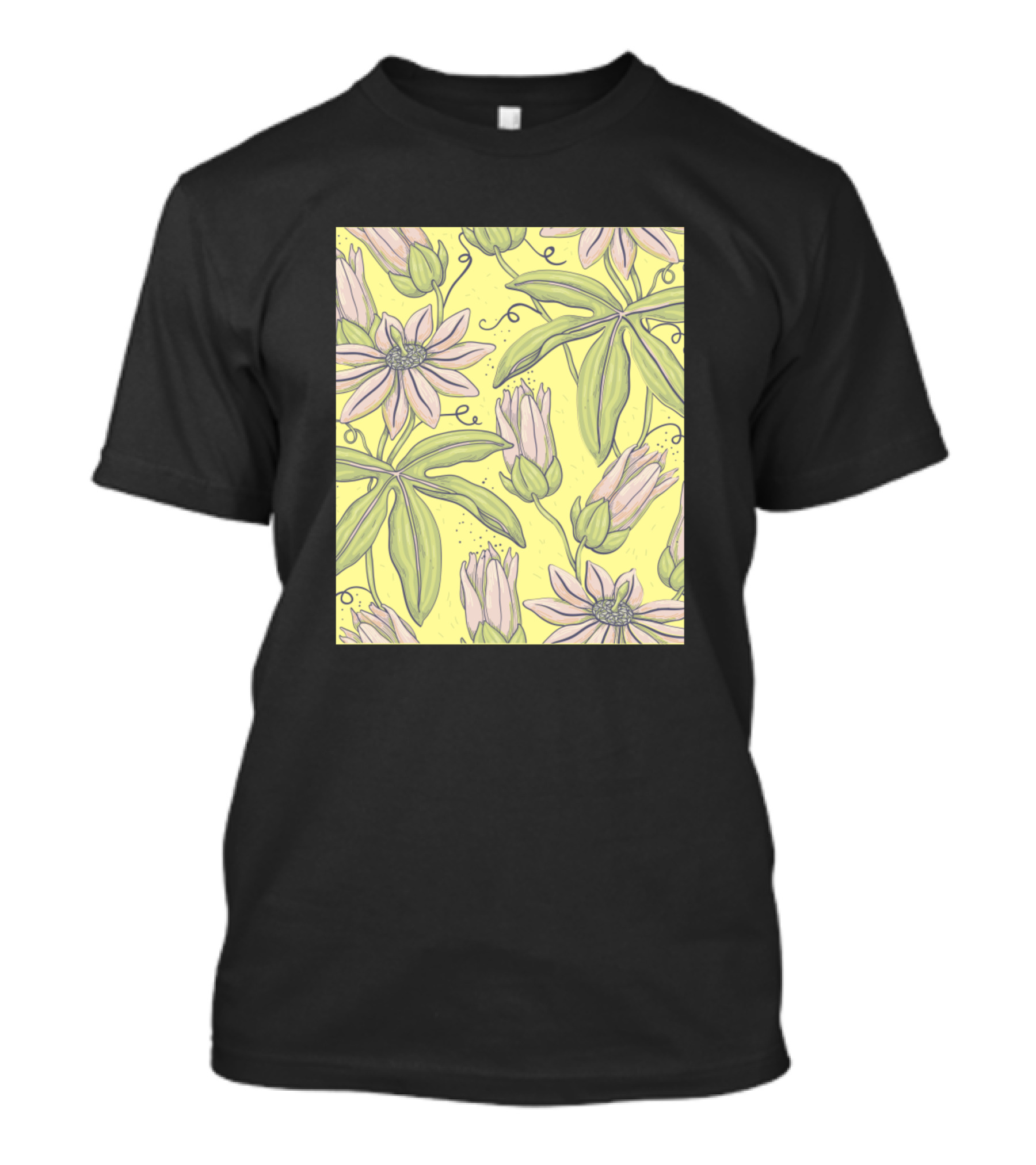 Beautiful Pastel Flower Pattern T-Shirt