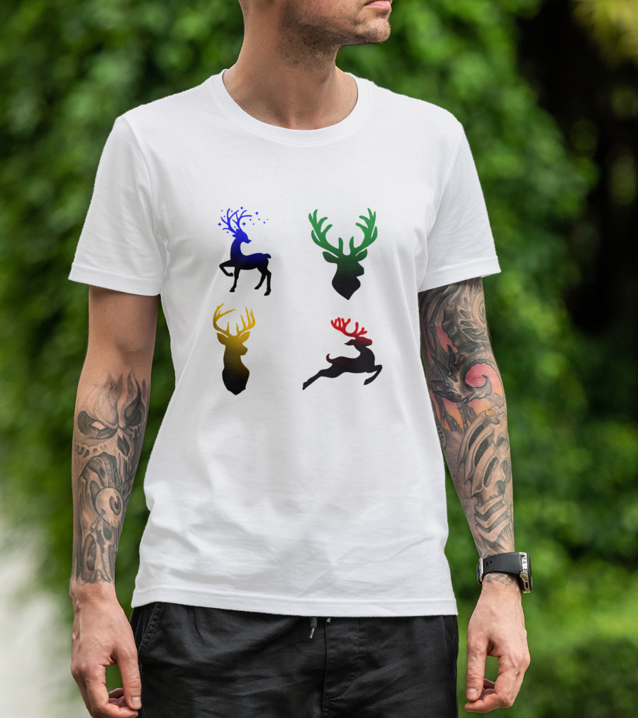 Deer Silhouette Color T-Shirt