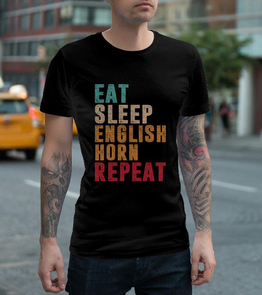Eat Sleep English Horn Repeat T-Shirt