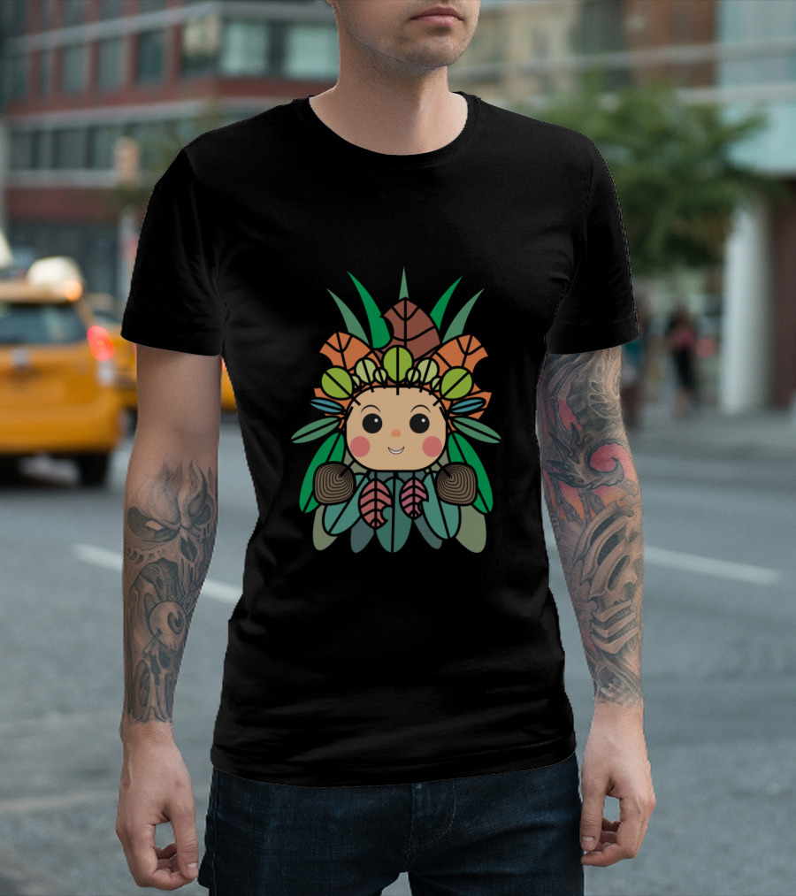 Leafy Girl Cute Nature Headpiece T-Shirt