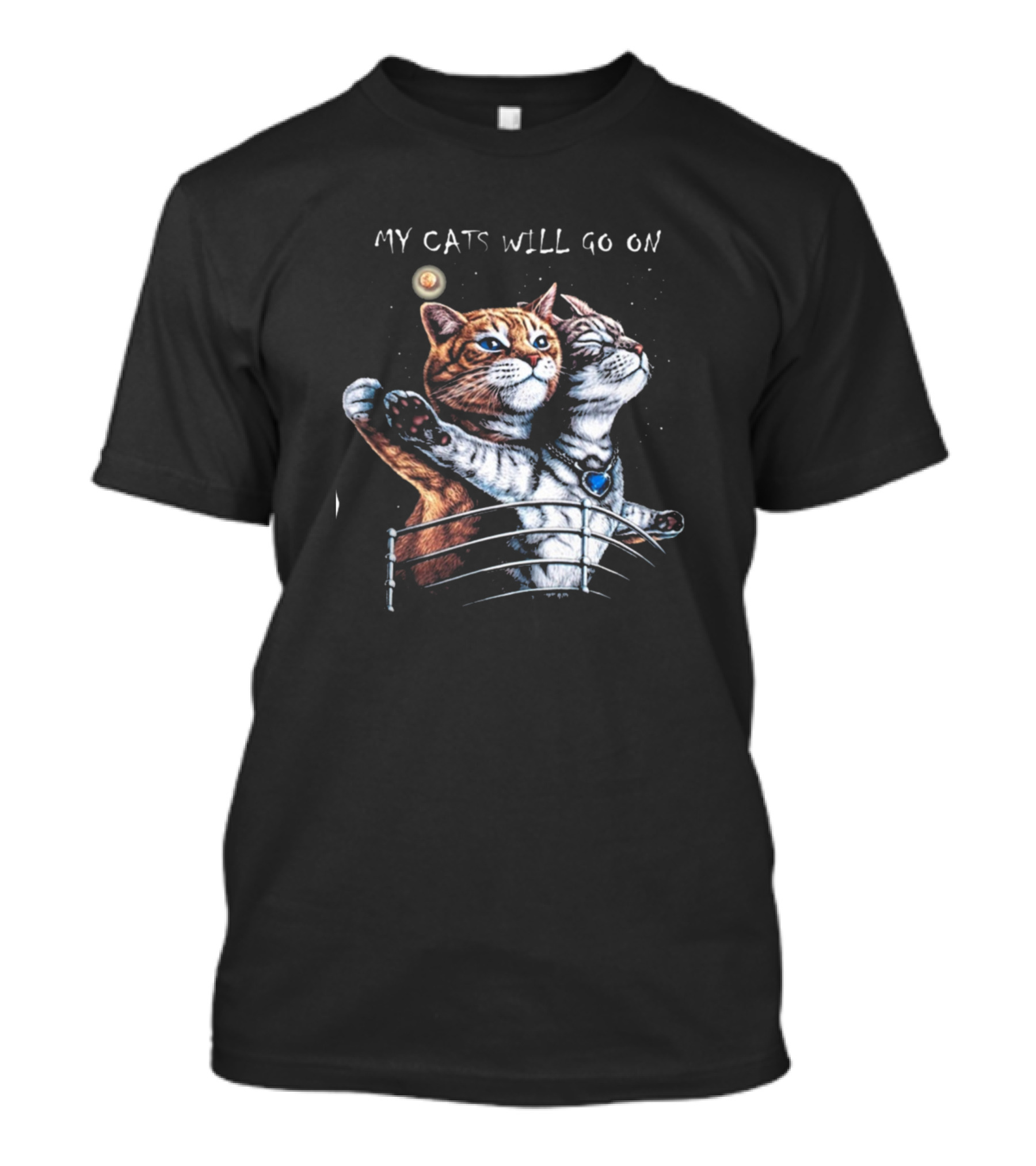 My Cats Will Go On Titanic Pose T-Shirt