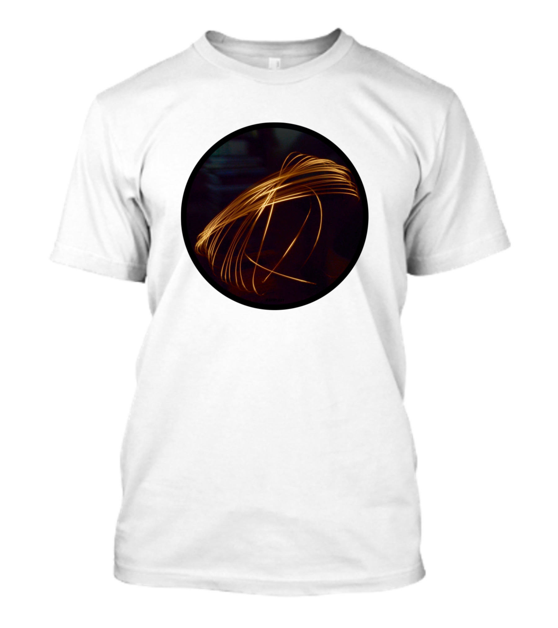 Photography Series Gold Light Motion Captured In Circle T-Shirt
