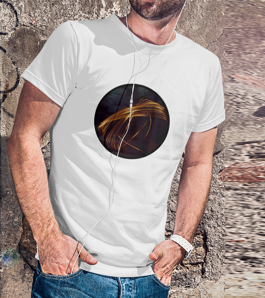 Photography Series Gold Light Motion Captured In Circle T-Shirt