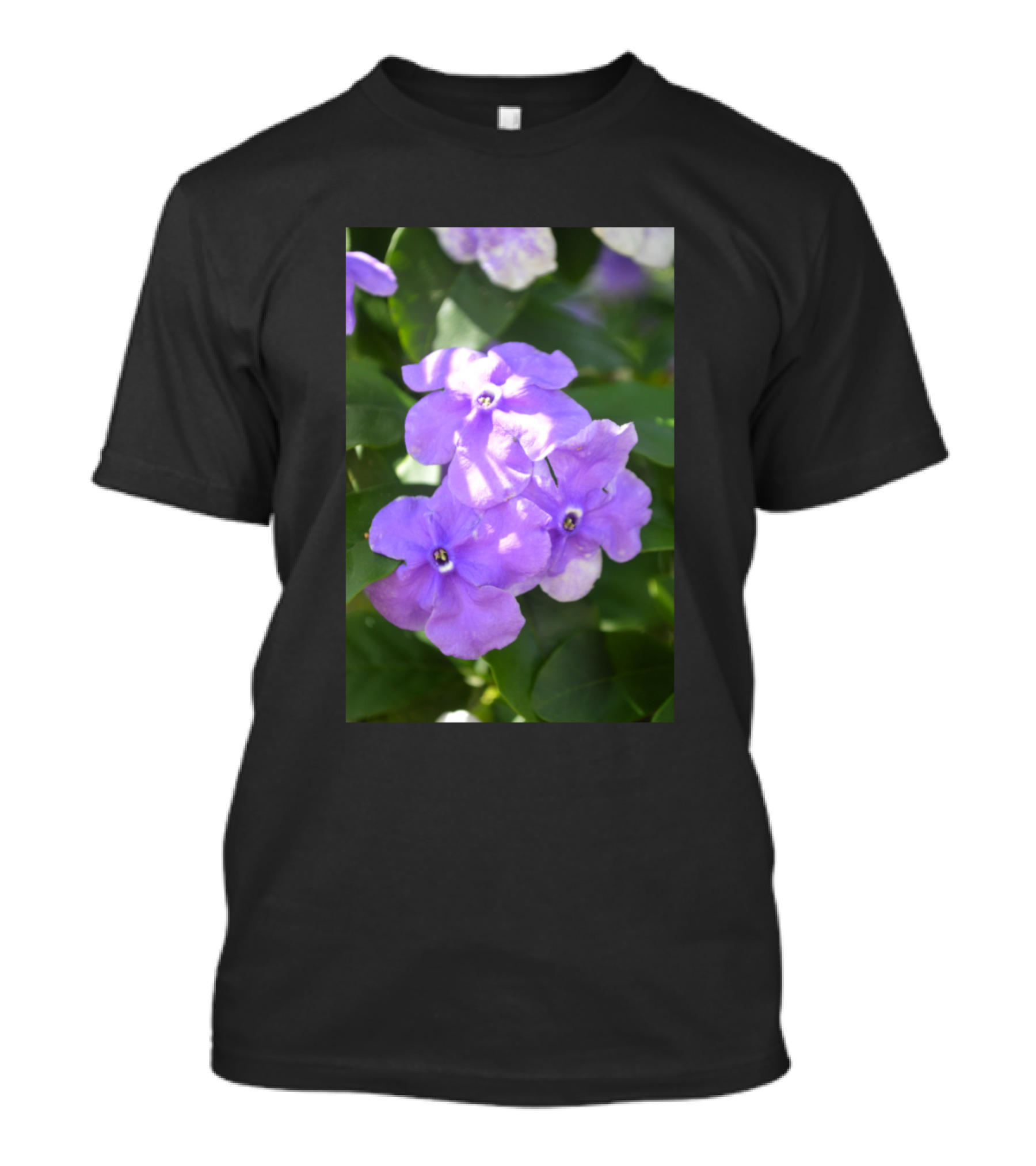 Pink Flowers Purple Blossoms In The Garden T-Shirt