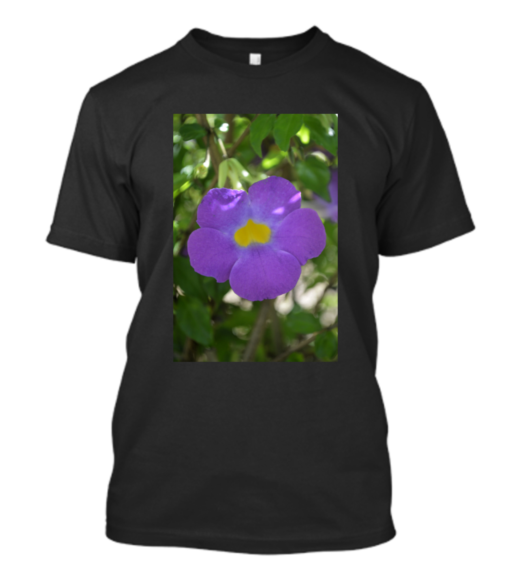 Purple Flower In The Garden Bushes Blossom T-Shirt