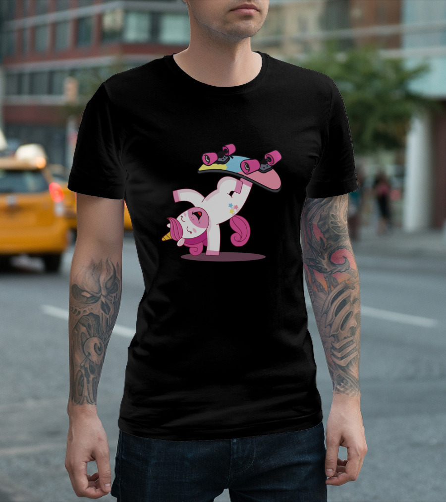 Unicorn Skateboard Sports Inlineskates Adventure T-Shirt