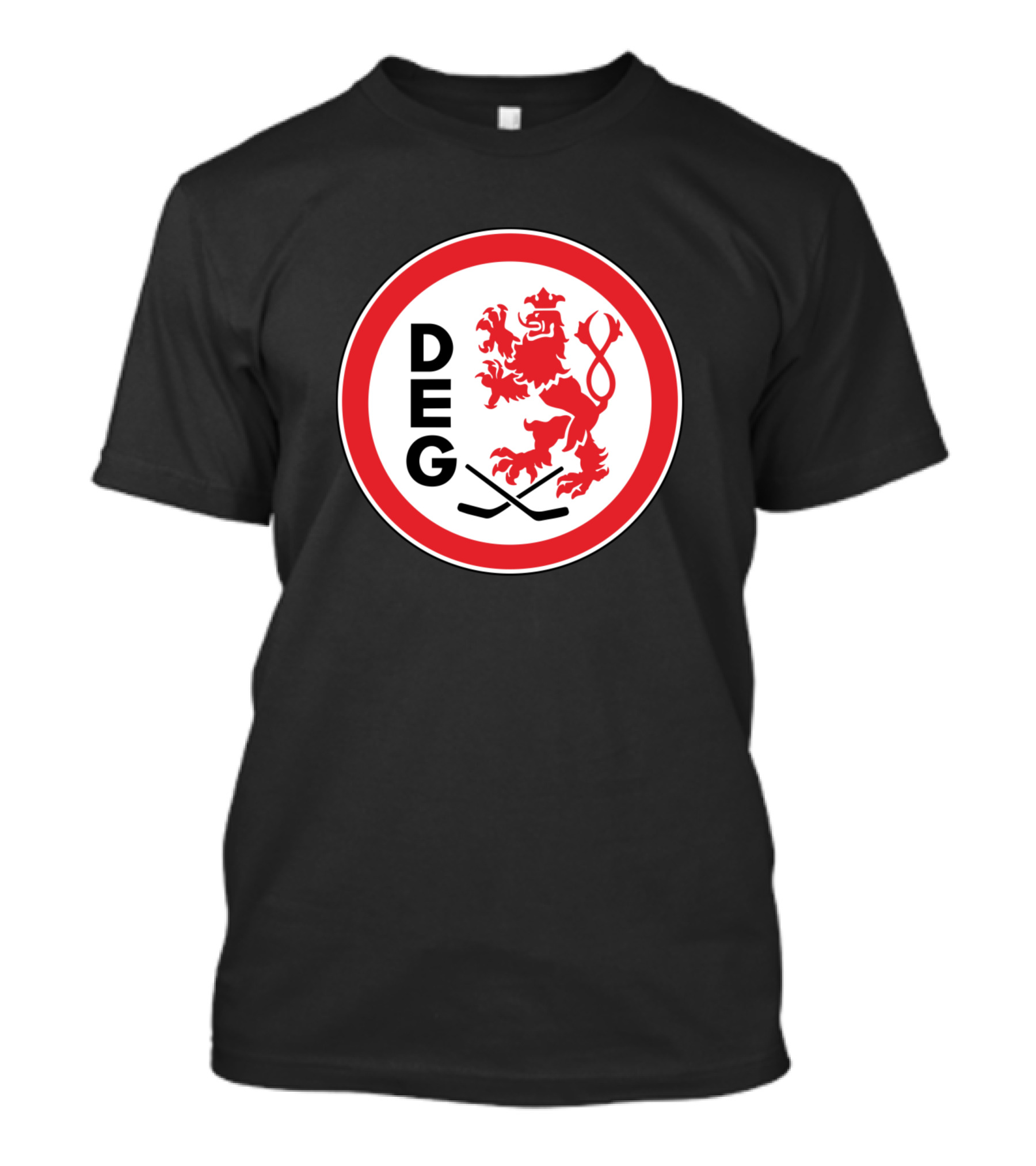 DEG Düsseldorfer EG Hockey Lion Emblem T-Shirt