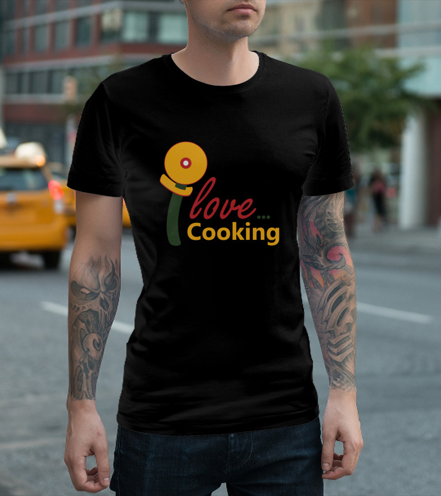 I Love Cooking Pizza Cutter Essences T-Shirt