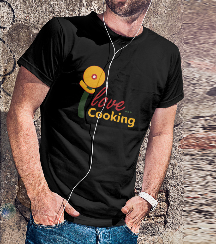 I Love Cooking Pizza Cutter Essences T-Shirt