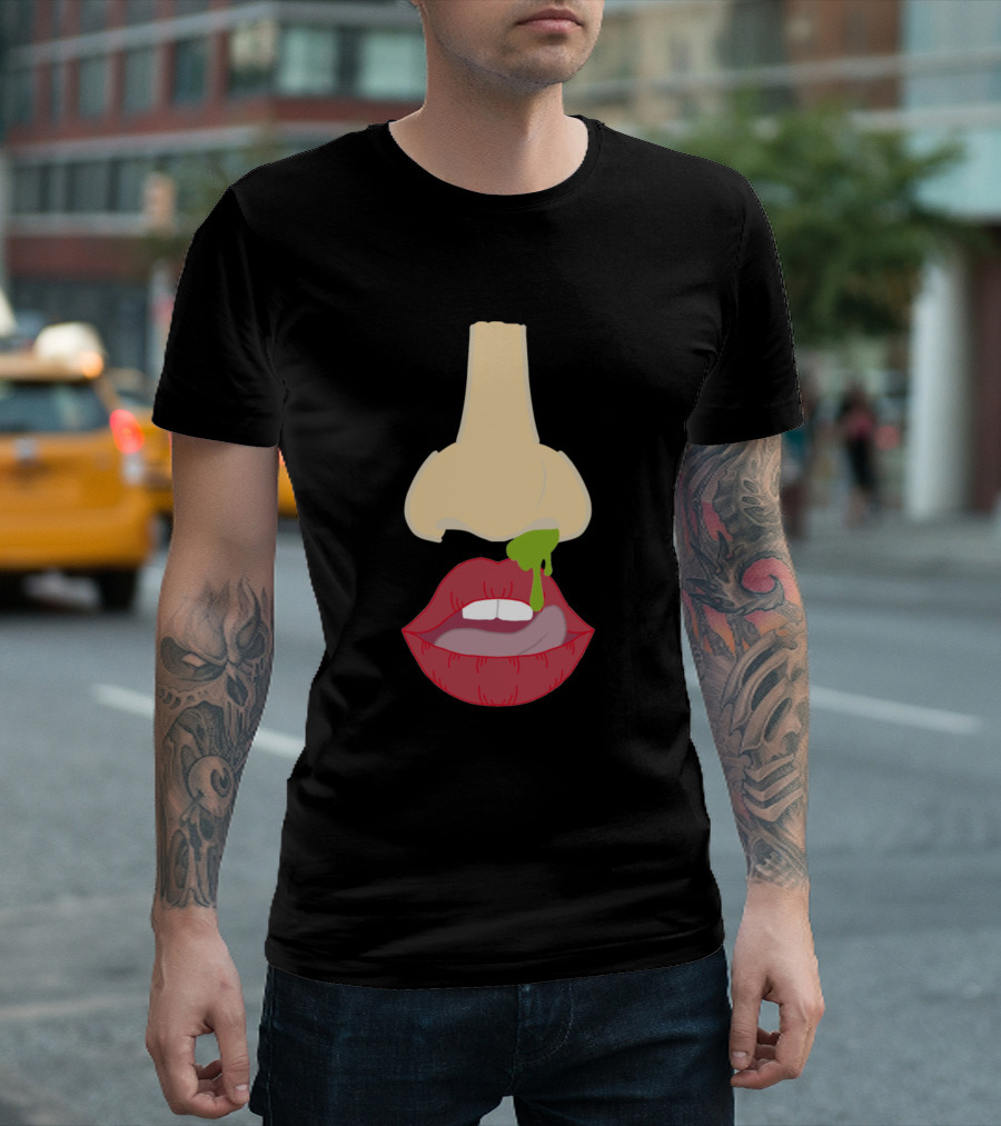 Lick Your Booger Nose And Mouth T-Shirt