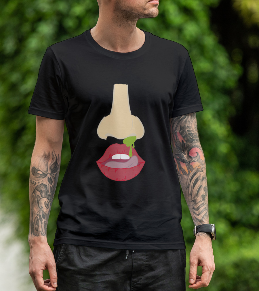 Lick Your Booger Nose And Mouth T-Shirt