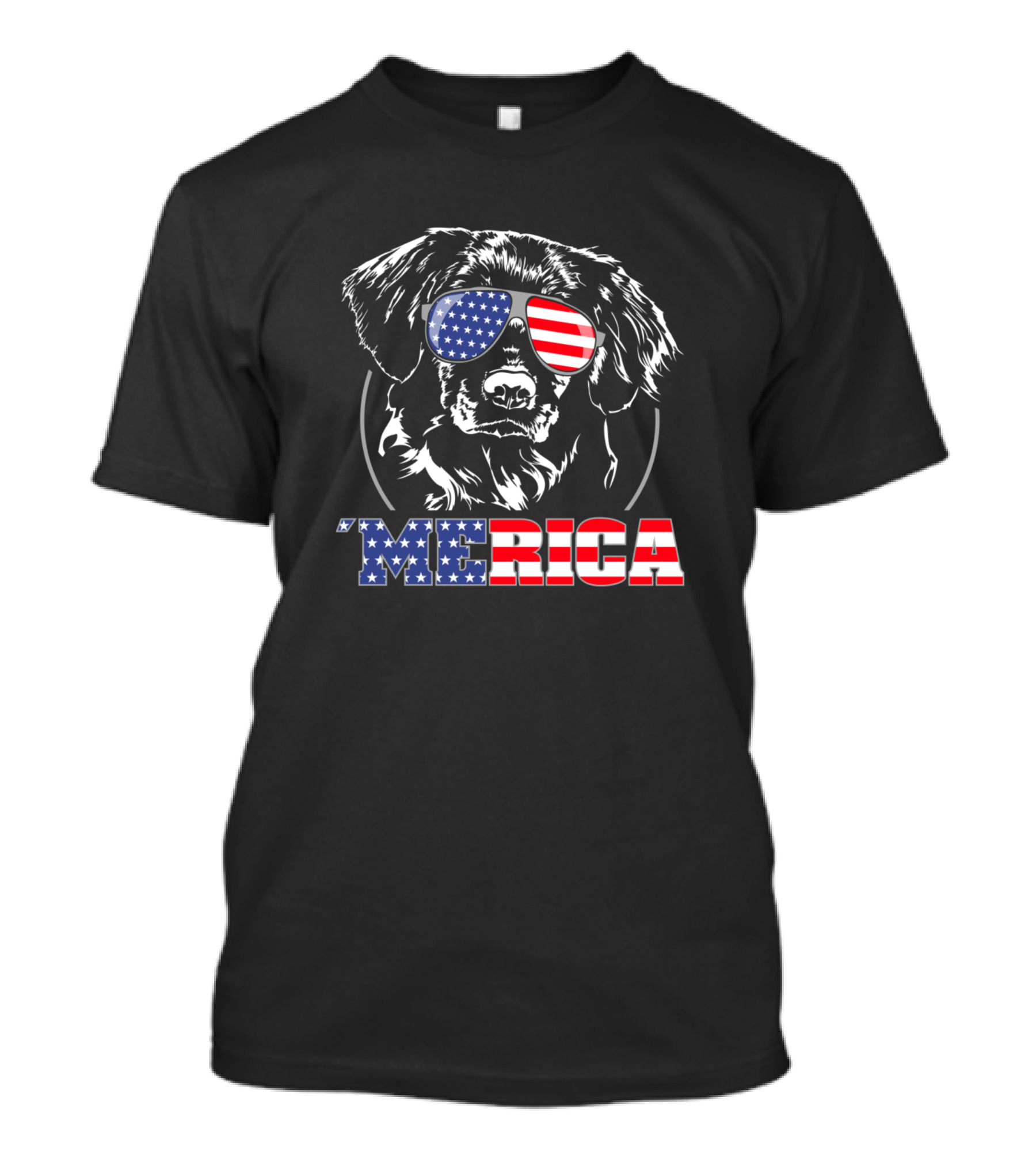 Proud American Nova Scotia Duck Tolling Retriever 'Merica USA Flag Glasses T-Shirt