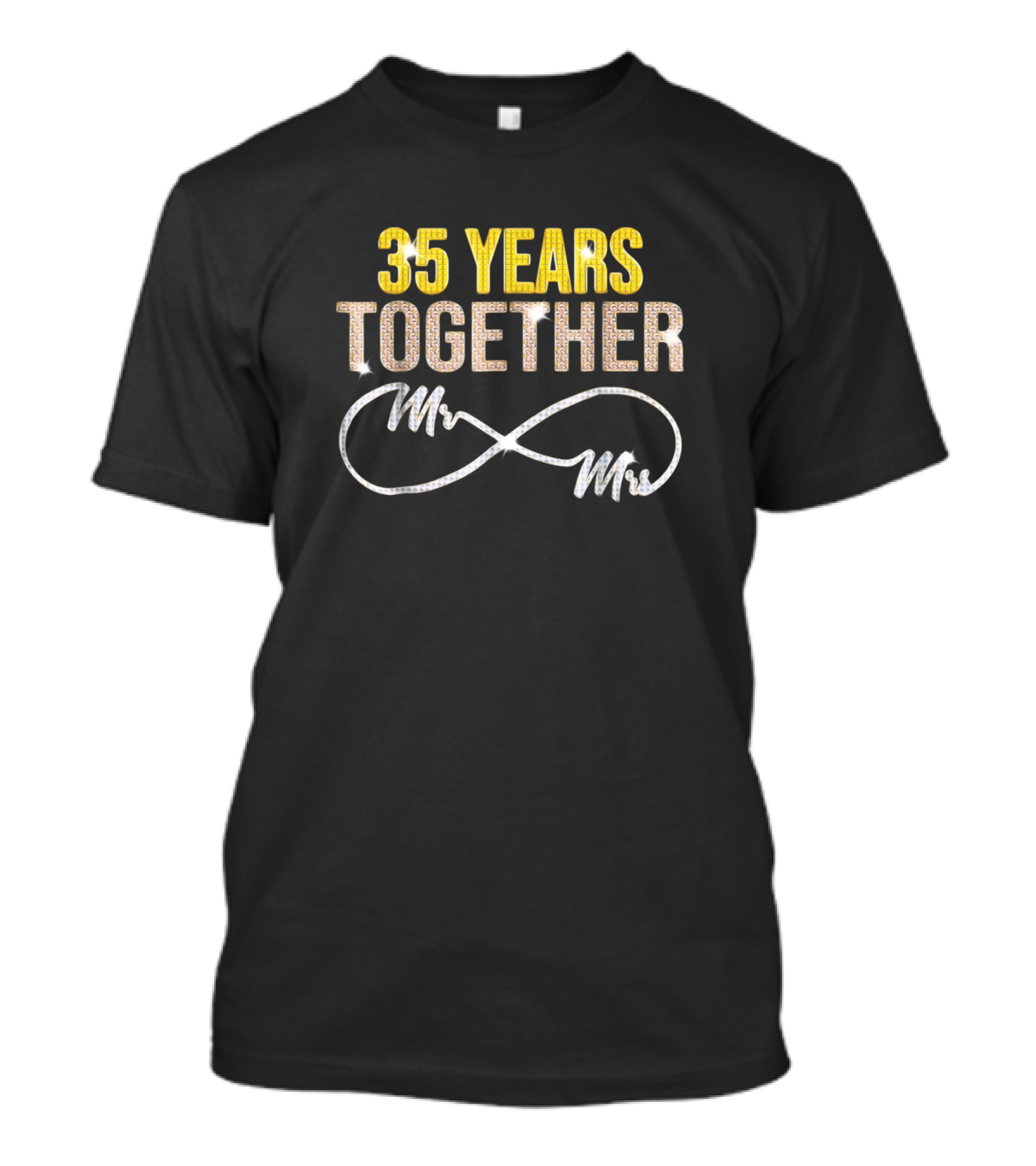 35 Years Together Mr And Mrs Anniversary Infinity T-Shirt