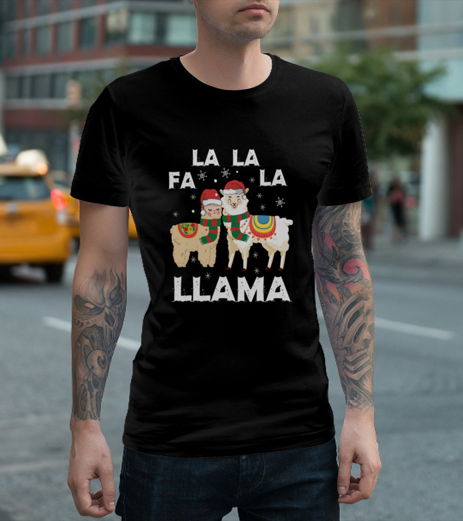 Fa La La Llama Christmas T-Shirt