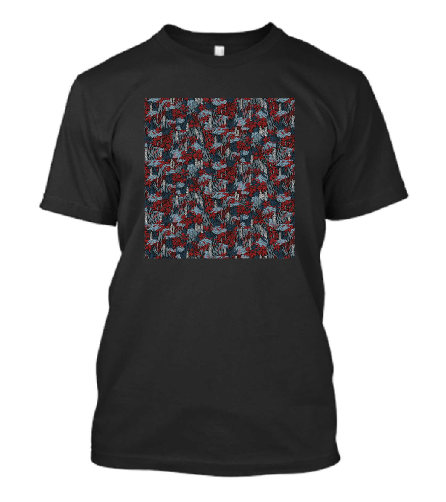 Crimson Lush Tropical Foliage T-Shirt