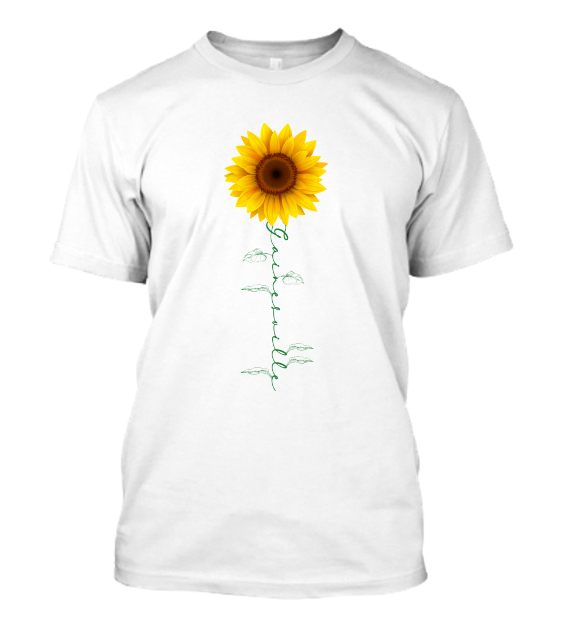 Gainesville Sunflower Vertical Script T-Shirt