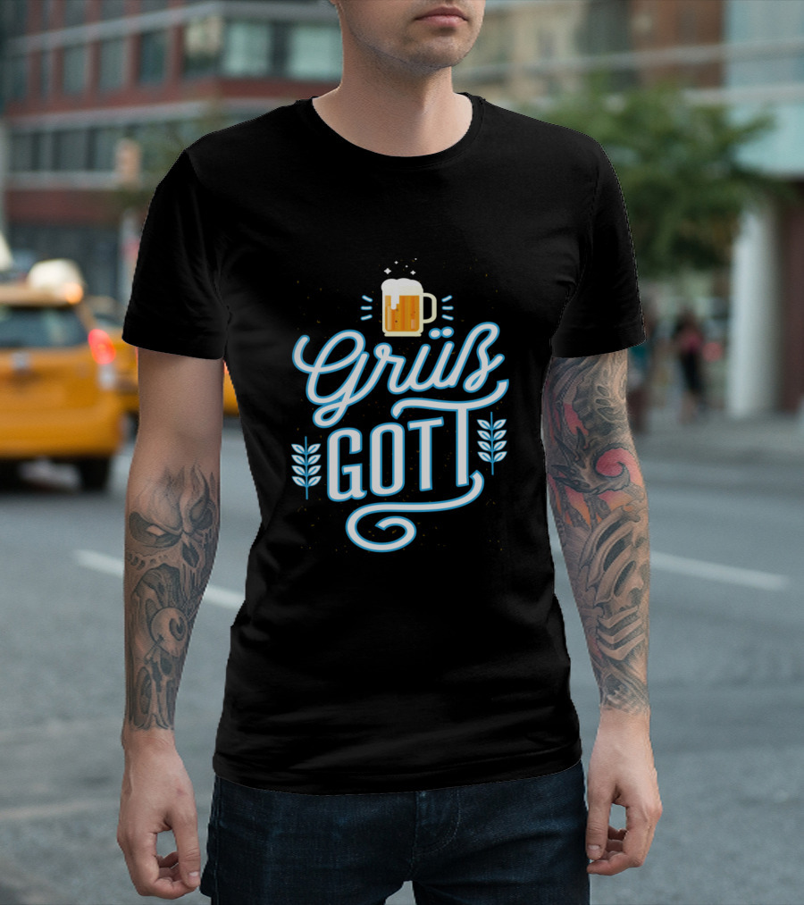 Oktoberfest Munich Germany Grüß Gott Beer Mug T-Shirt