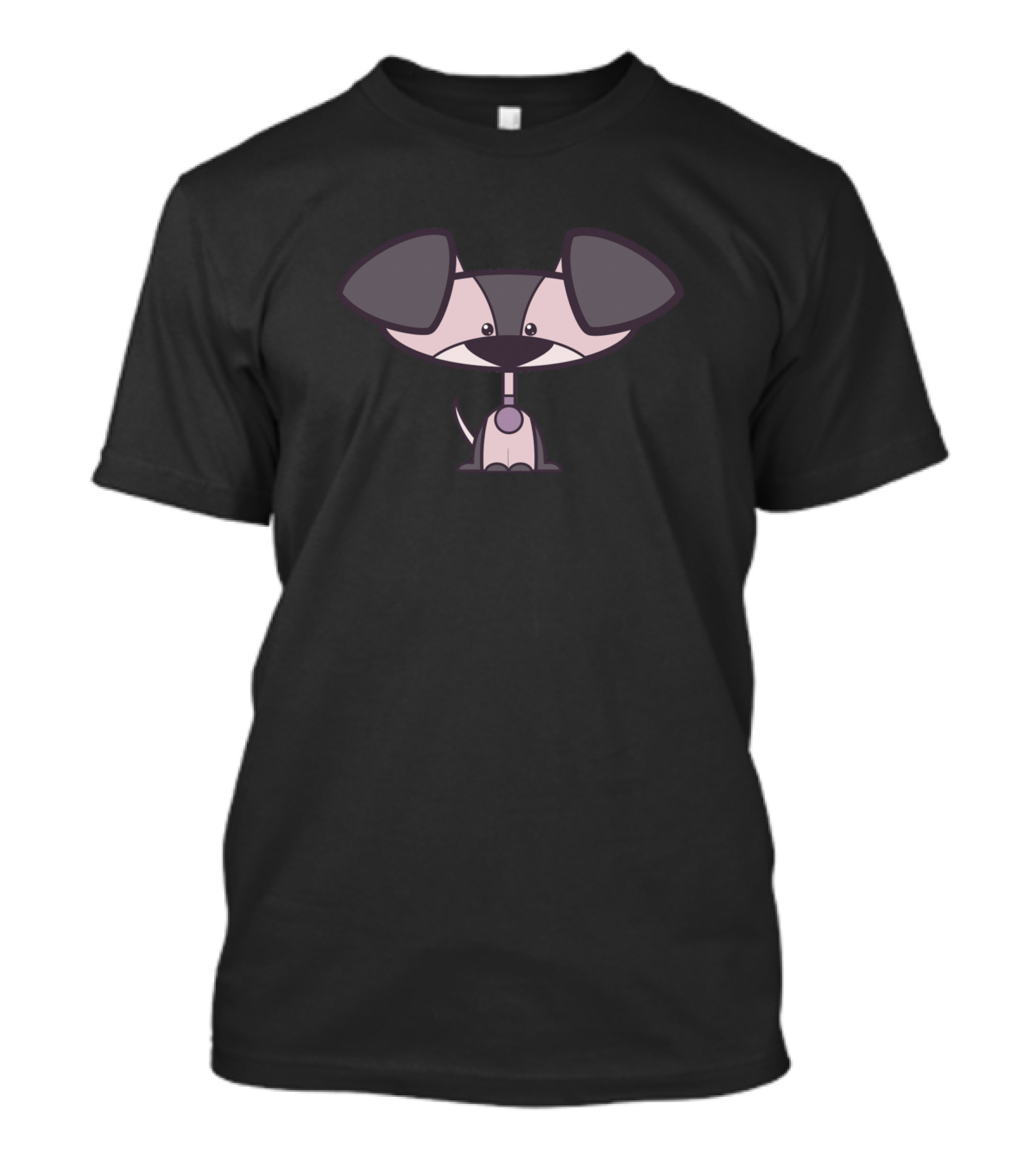 Pink Puppy Cartoon Character T-Shirt