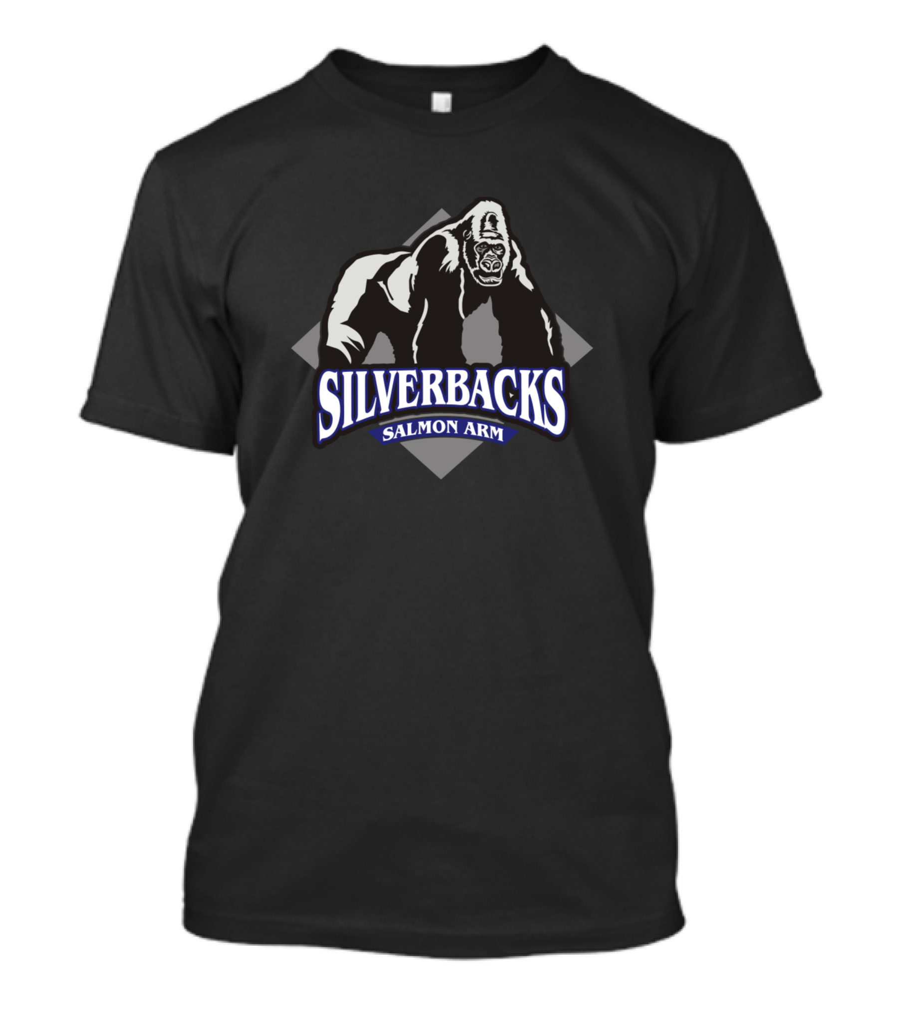 Silverbacks Salmon Arm Gorilla Emblem T-Shirt