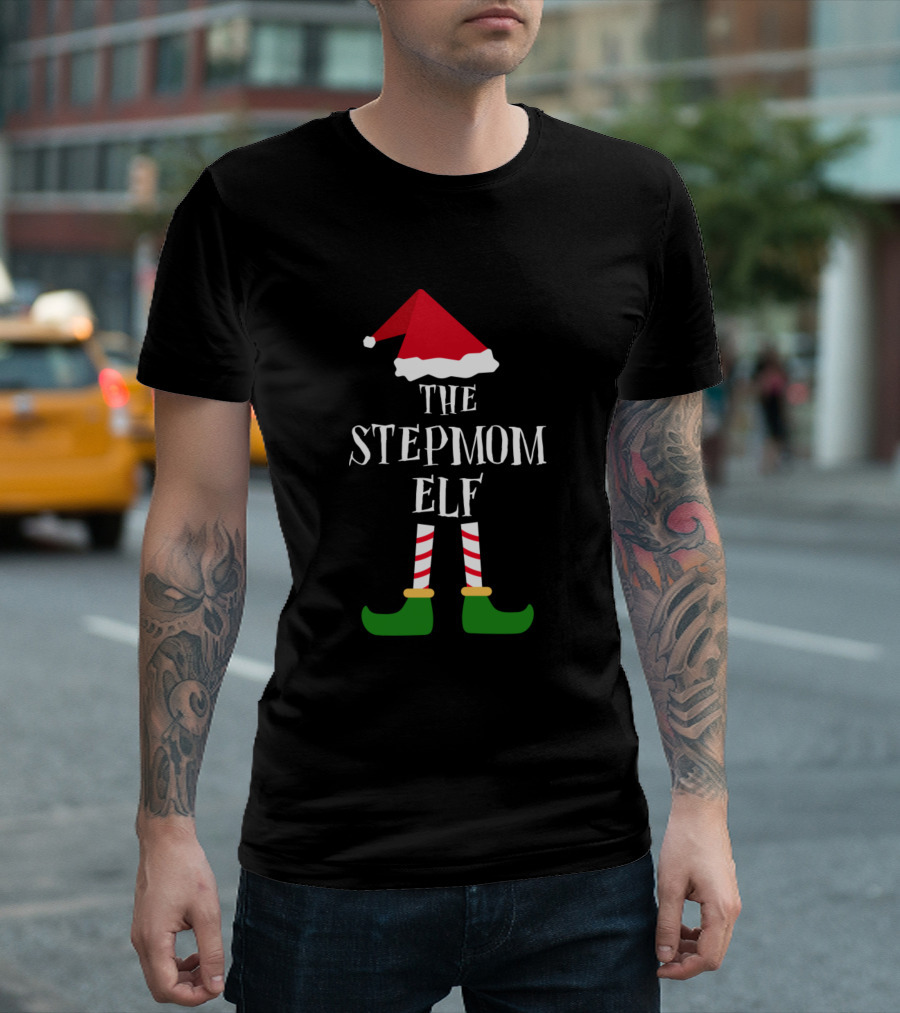 The Stepmom Elf Christmas Gaming Holiday T-Shirt