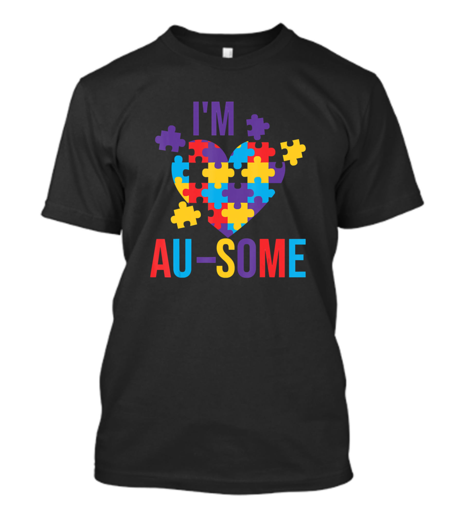 I'm Au-Some Autism Awareness Heart Puzzle T-Shirt