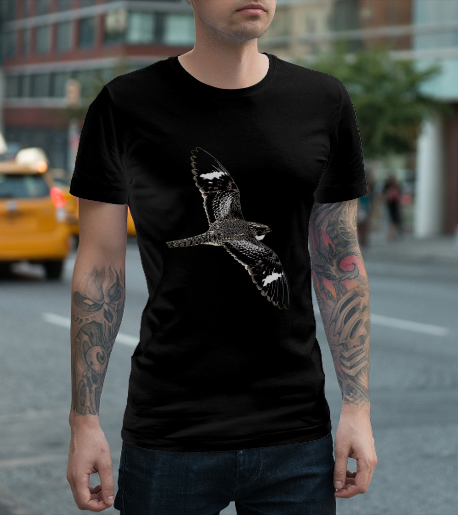 Common Nighthawk Bird in Flight T-Shirt
