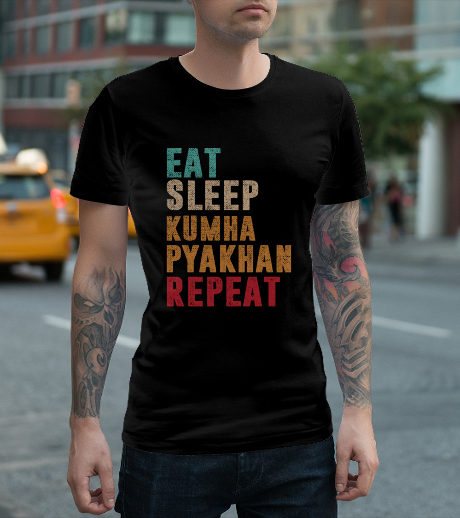 Eat Sleep Kumha Pyakhan Dance Repeat Festival Routine T-Shirt