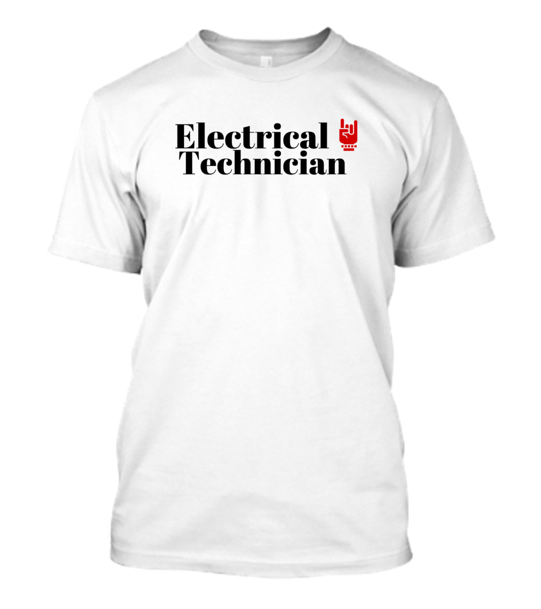 Electrical Technician Rock Hand T-Shirt