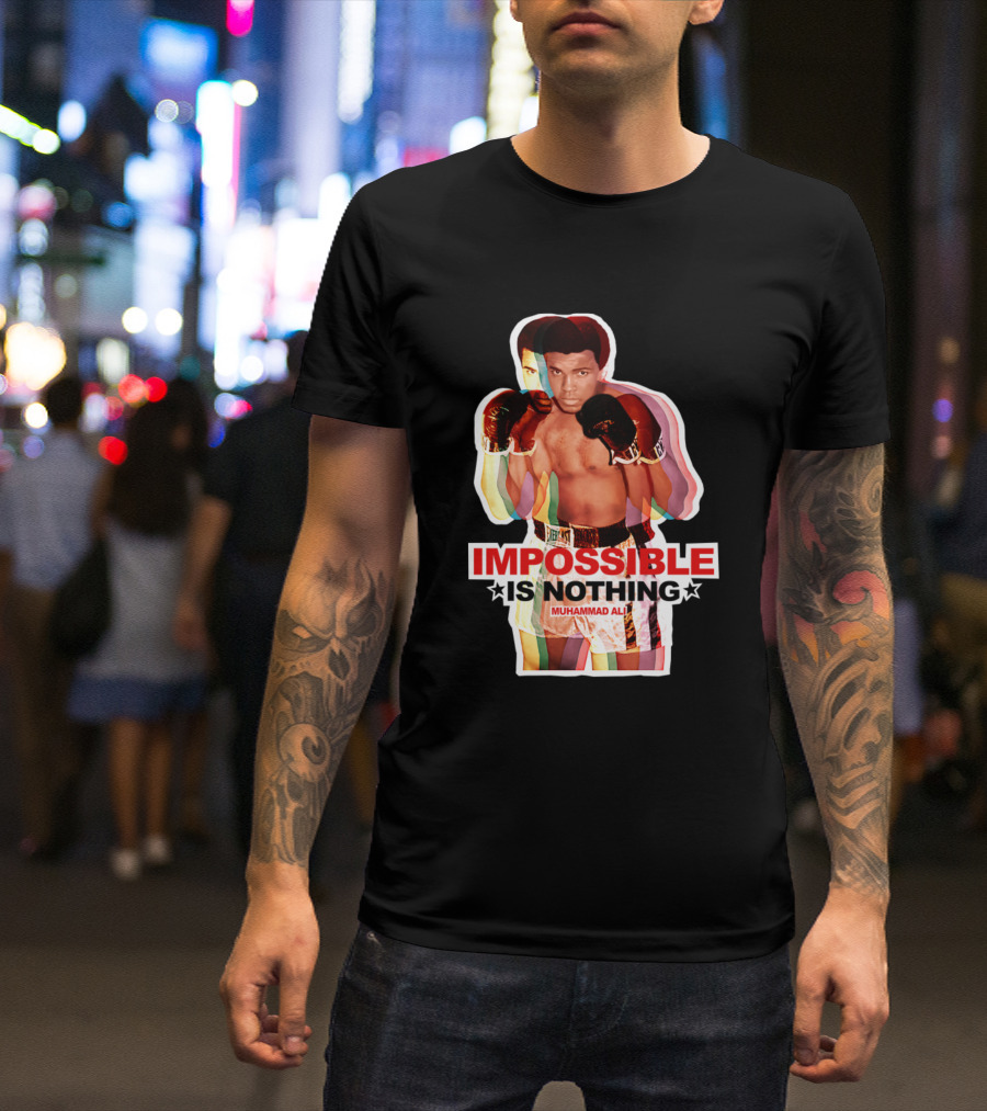 IMPOSSIBLE IS NOTHING MUHAMMAD ALI MULTICOLOR BOXING LEGEND T-Shirt
