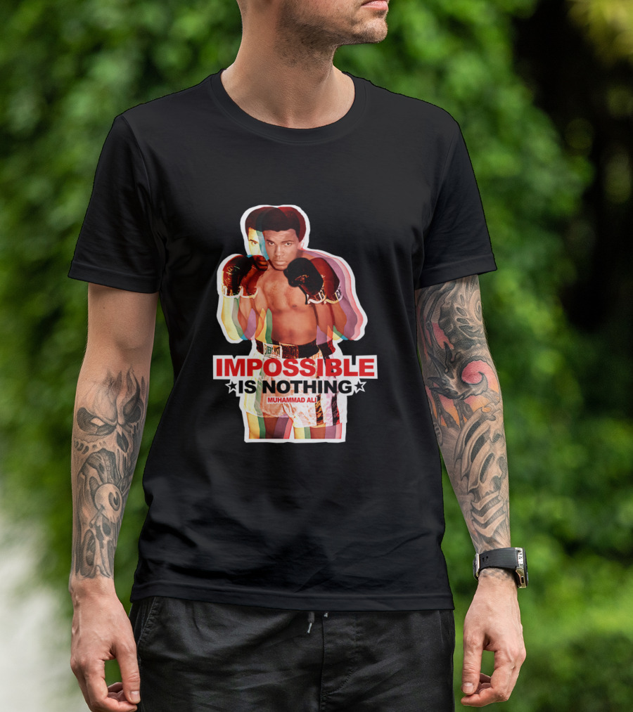IMPOSSIBLE IS NOTHING MUHAMMAD ALI MULTICOLOR BOXING LEGEND T-Shirt