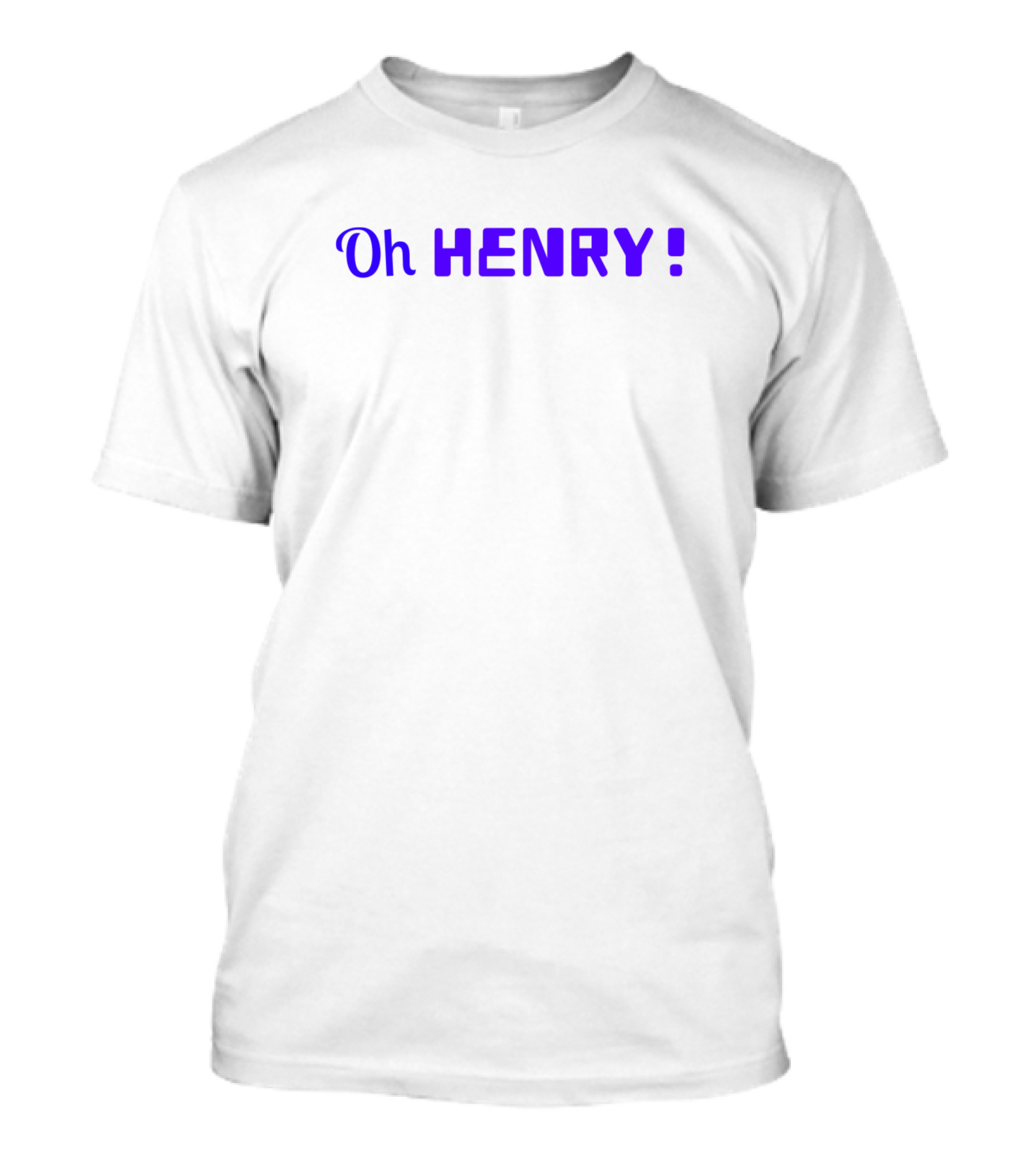 Oh Henry Purple Text T-Shirt