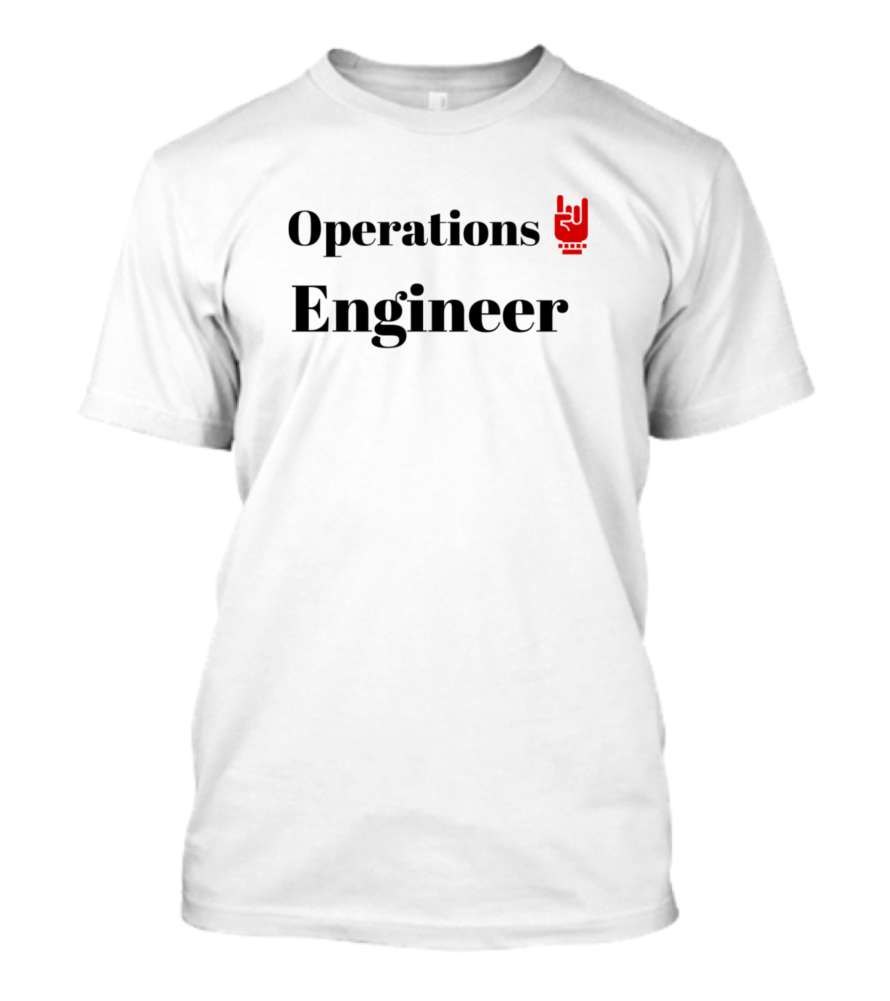 Operations Engineer Rock Hand Sign T-Shirt