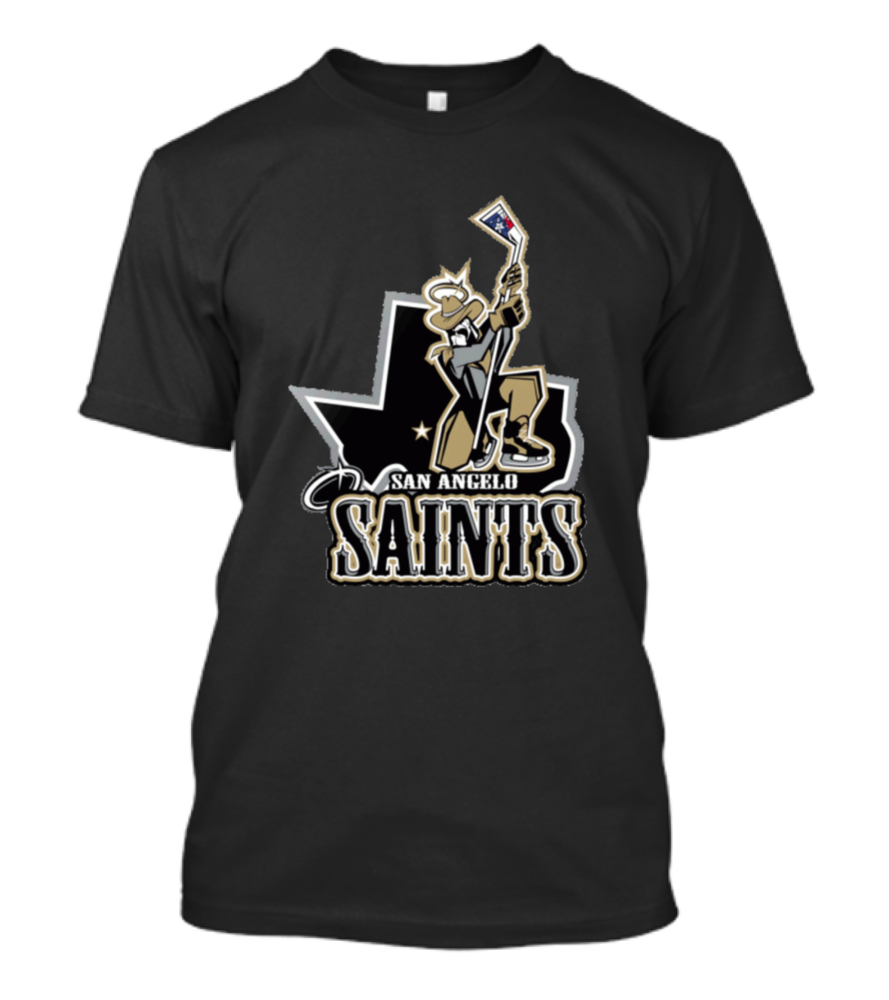 San Angelo Saints Texas Hockey Cowboy T-Shirt